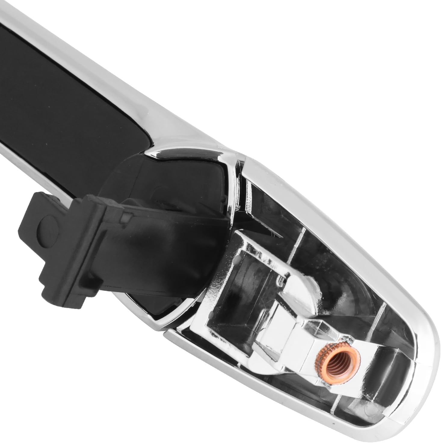 DNA MOTORING Rear Driver, Passenger Outer Door Handle Compatible with 17-23 Nissan Armada, 14-17 QX70, QX50, 15-19 Q70L, Chrome, OEM-DHO-01431