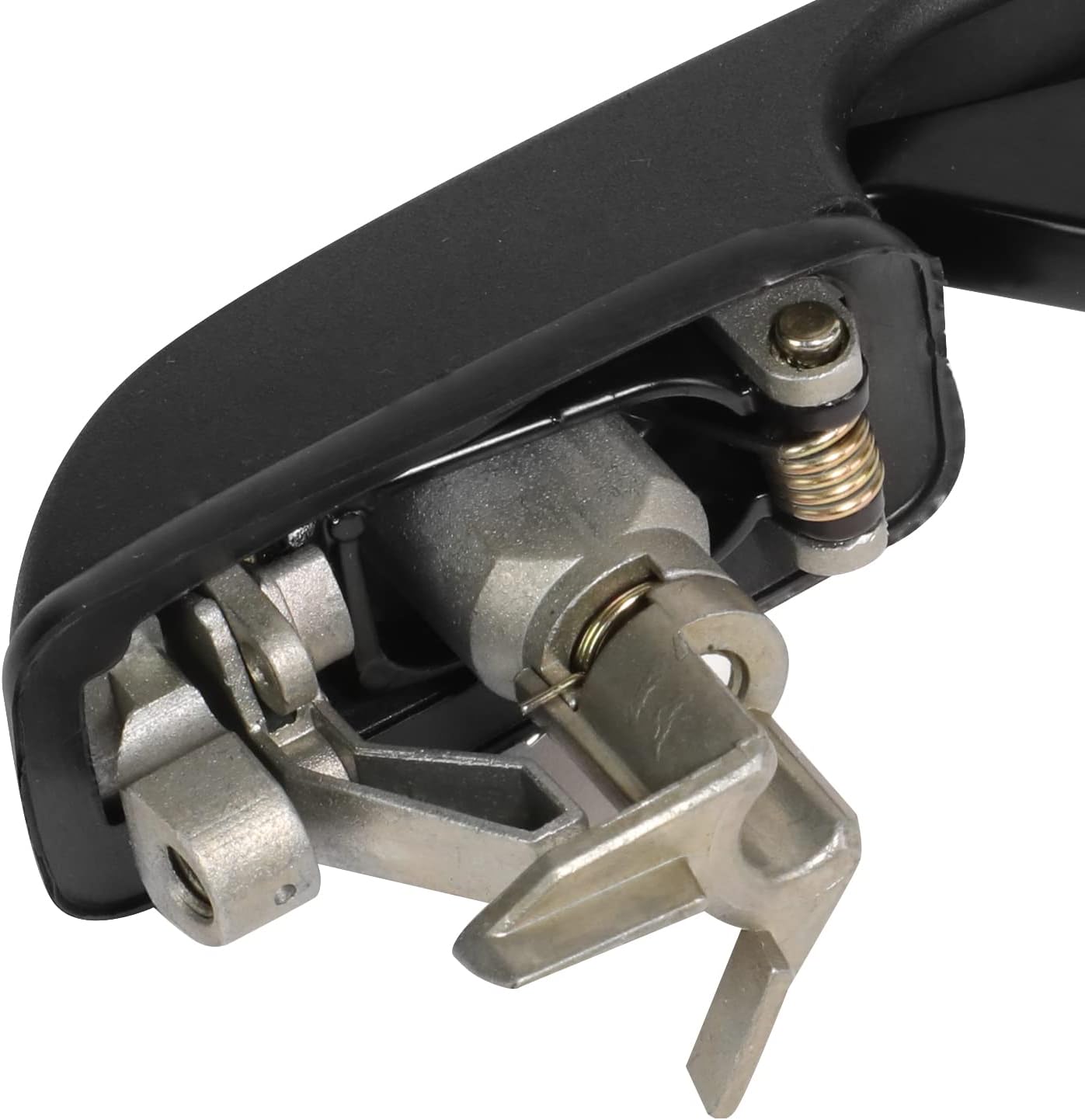 DNA MOTORING OEM-DHO-00141 Front Left Side Outer Door Handle w/Key Hole Compatible with 1985-1992 Volkswagen Golf / 1985-1992 Jetta / 1979-1984 Rabbit / 1980-1984 Rabbit Convertible , Black