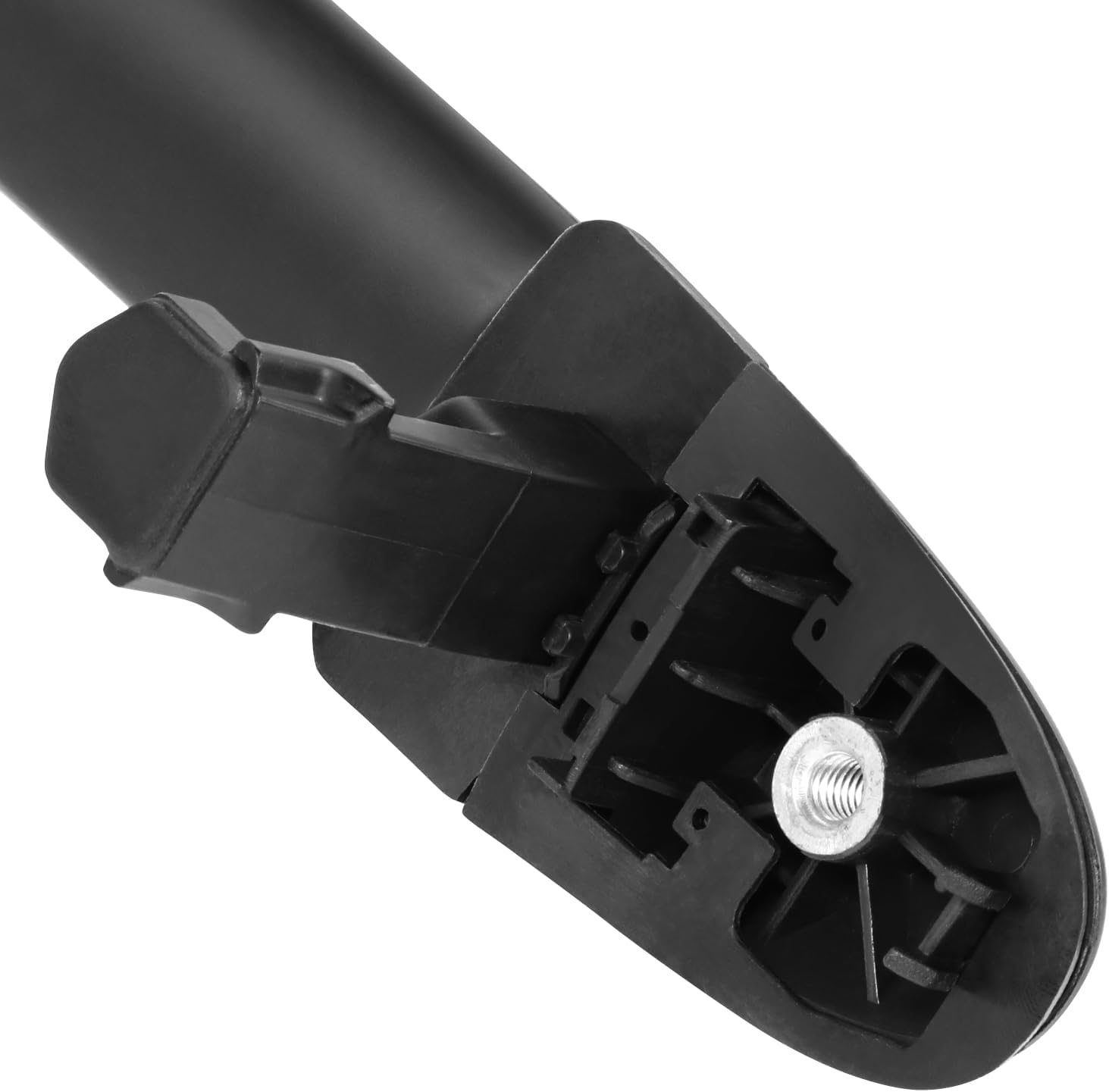 DNA MOTORING Rear Left/Right Outer Door Handle Compatible with 07-12 Hyundai Santa Fe, Black Chrome, OEM-DHO-01218