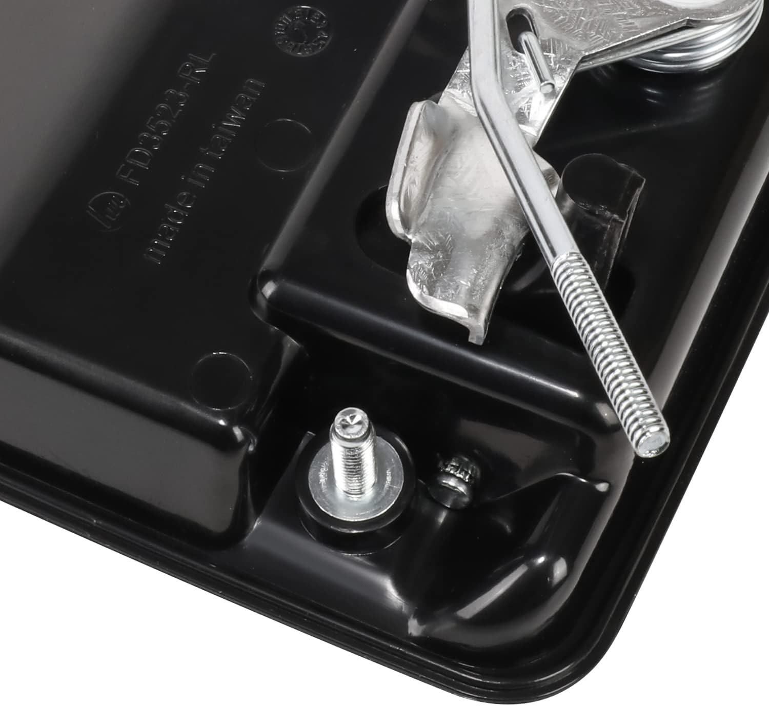 DNA MOTORING OEM-DHO-00952 Tirador de puerta lateral trasera izquierda compatible con F-250 / F-350 / F-450 / F-550 / F-550 1999-2016 Super Duty se adapta a modelos de cabina doble con paquete