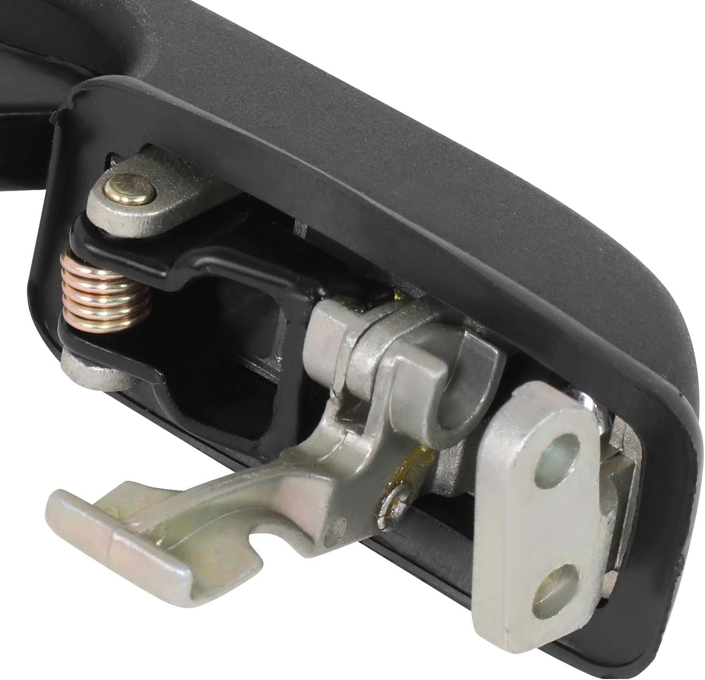 DNA MOTORING Rear Passenger Side Outer Door Handle Compatible with 80-87 Audi 4000 84-87 4000 Quattro, Black/Chrome, OEM-DHO-00018