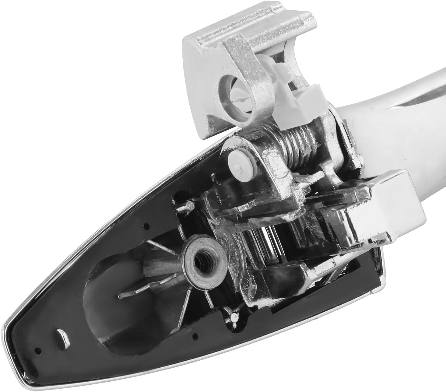 DNA MOTORING Rear Left Outer Door Handle Compatible with 07-12 Acura RDX, Chrome, OEM-DHO-01032
