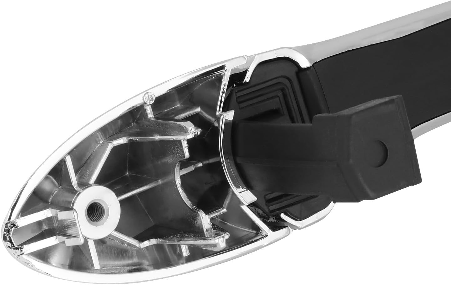 DNA MOTORING Manija de puerta exterior trasera izquierda/derecha compatible con Hyundai Sonata 06-08, cromo, OEM-DHO-01181