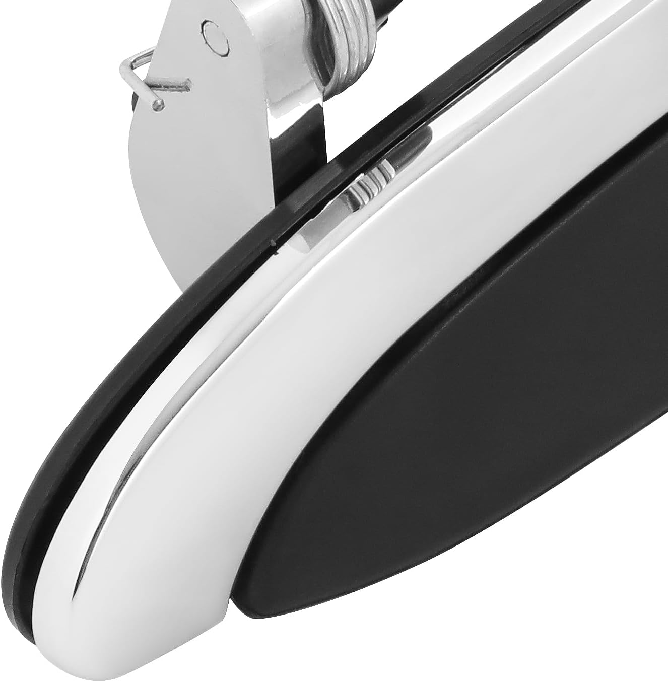 DNA MOTORING Rear Left Side Outer Door Handle Compatible with 92-11 Crown Victoria, Chrome/Black,OEM-DHO-00796, 6W7Z5426605A, FO1520101