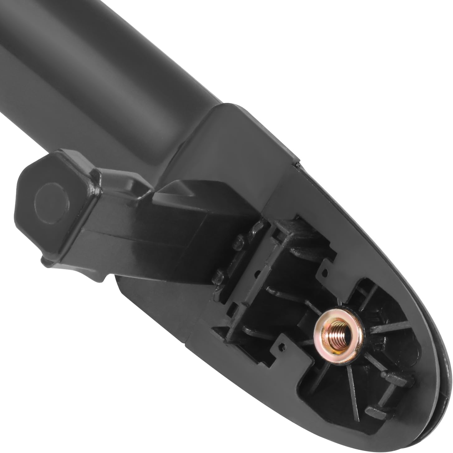 DNA MOTORING Rear Left/Right Outer Door Handle Compatible with 06-12 Hyundai Santa Fe, Primed Black, OEM-DHO-01221, 836522B000