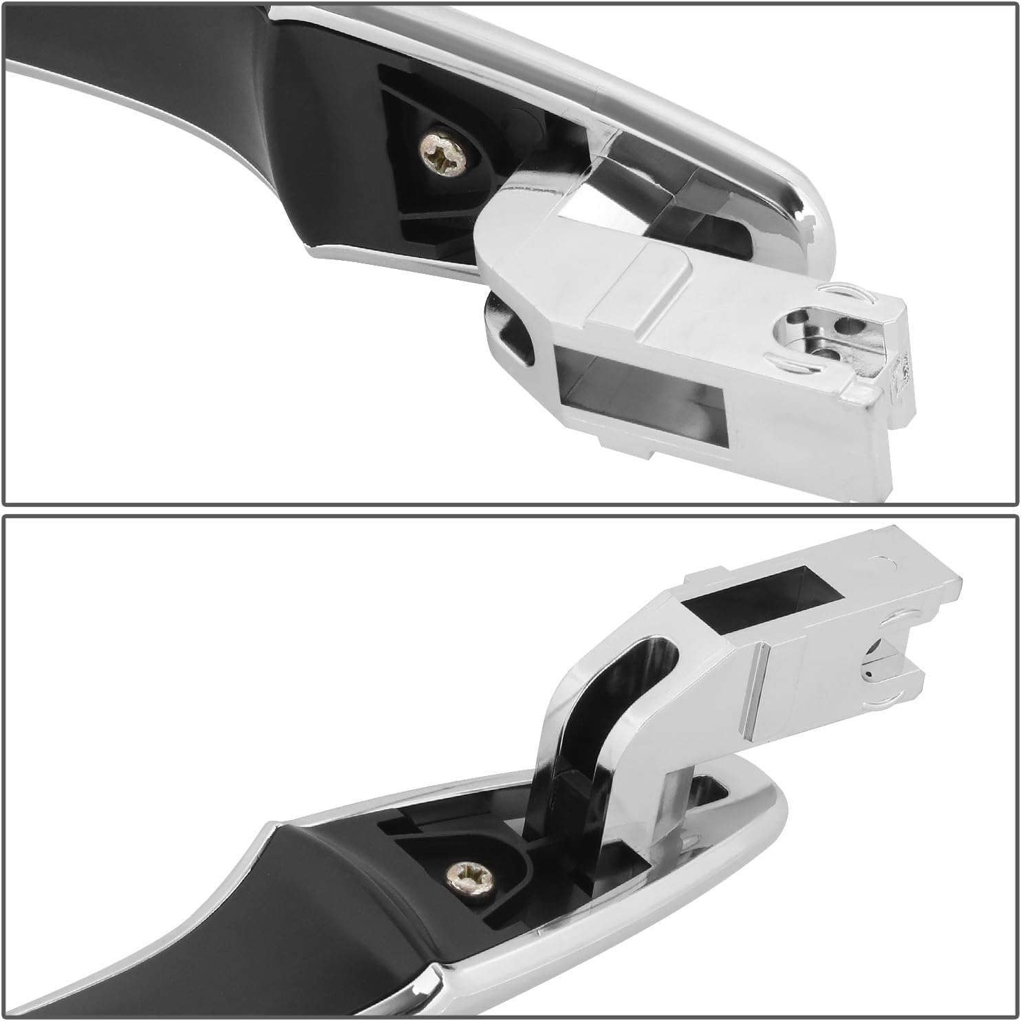 DNA MOTORING Front Left Outer Door Handle Compatible with 13-18 Nissan Altima / 13-19 Pathfinder, W/Key Hole, Chrome, OEM-DHO-01344, 826403TA0A