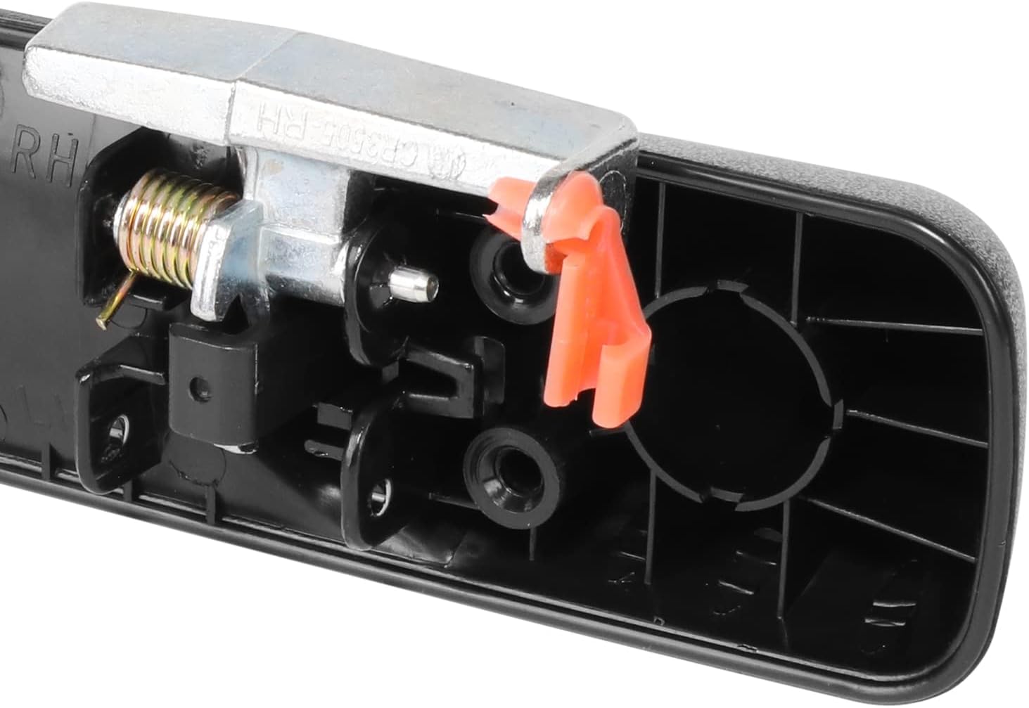 DNA MOTORING OEM-DHO-00681 Front/Rear Right Side Door Pull Handle Compatible with 2010 Dodge Ram 1500/2500 / 3500 Pickup, 11-12 Ram 1500/2500 / 3500 2011-2022, w/o Keyhole w/o Smart Key , Black