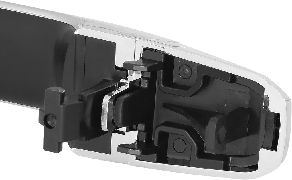 DNA MOTORING OEM-DHO-00484 Rear Left/Right Side Door Pull Handle Compatible with 2014-2018 Silverado/Sierra 1500 Crew Cab, Chrome