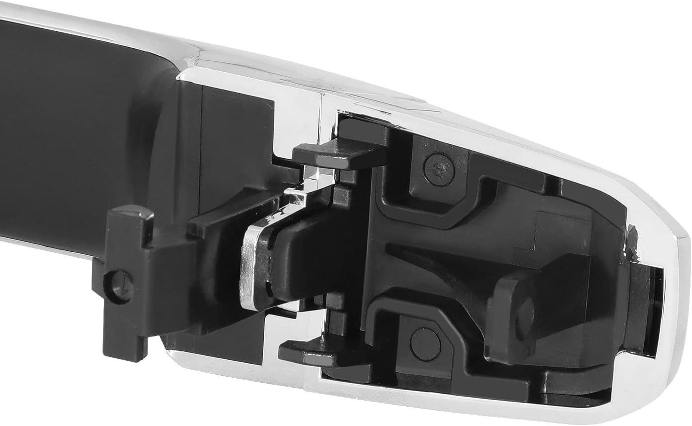 DNA MOTORING OEM-DHO-00484 Rear Left/Right Side Door Pull Handle Compatible with 2014-2018 Silverado/Sierra 1500 Crew Cab, Chrome
