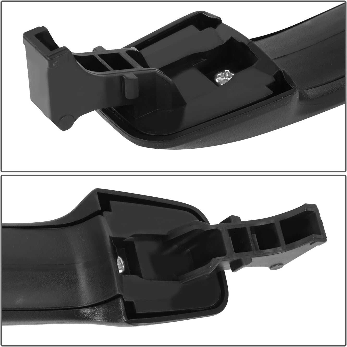 DNA MOTORING Front Passenger Outer Door Handle Compatible with 07-14 FJ Cruiser, w/o Keyhole, Black, OEM-DHO-01576
