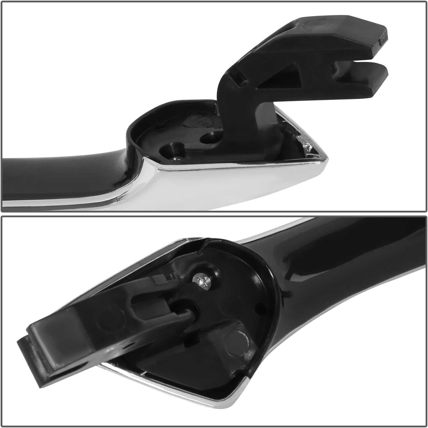DNA MOTORING Front Right Outer Door Handle Compatible with 09-14 Acura TSX w/o Keyhole, Chrome, OEM-DHO-01102