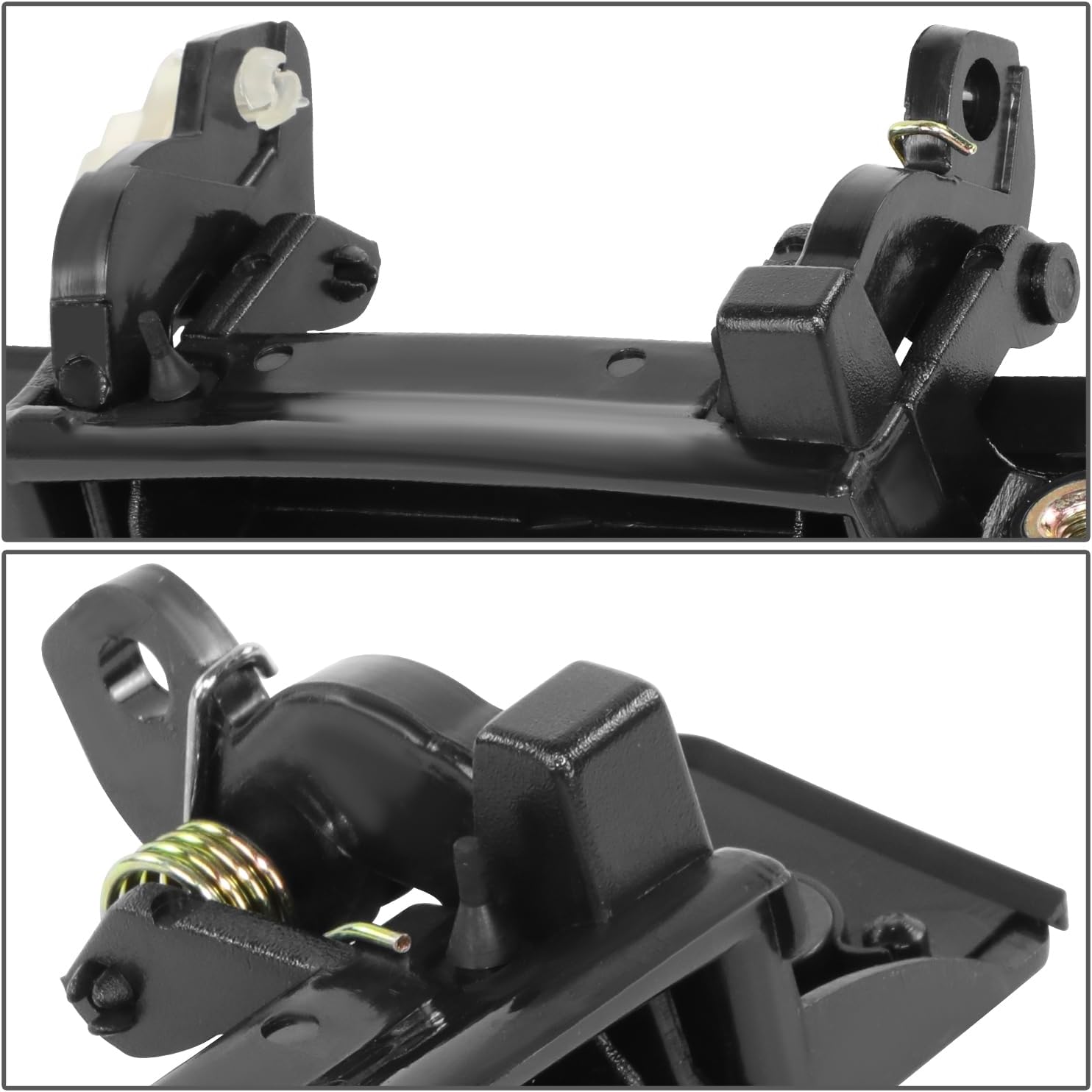 DNA MOTORING Front Driver Outer Door Handle Compatible with 84-87 Corolla, DX, LE, LE Limited, STD, Black, OEM-DHO-01466
