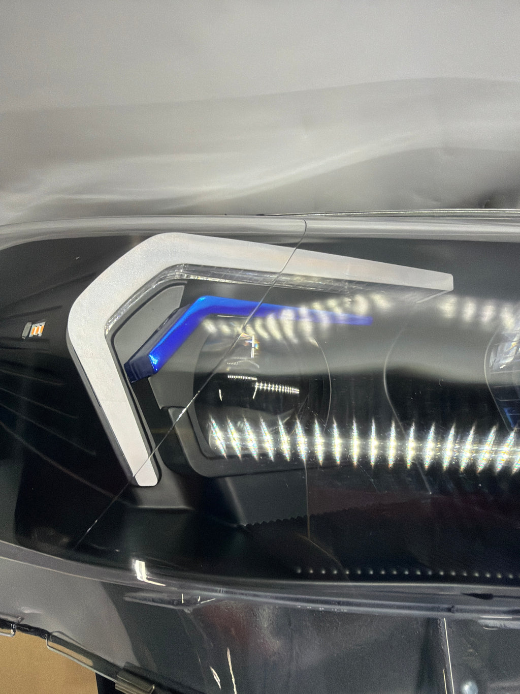 HL-3D-HD-F3213-T2-BK-ASIS 14-16 BMW 428I, 17-20 430I, 440I 3D Halo LED Projector Black Housing Clear Lens Headlights