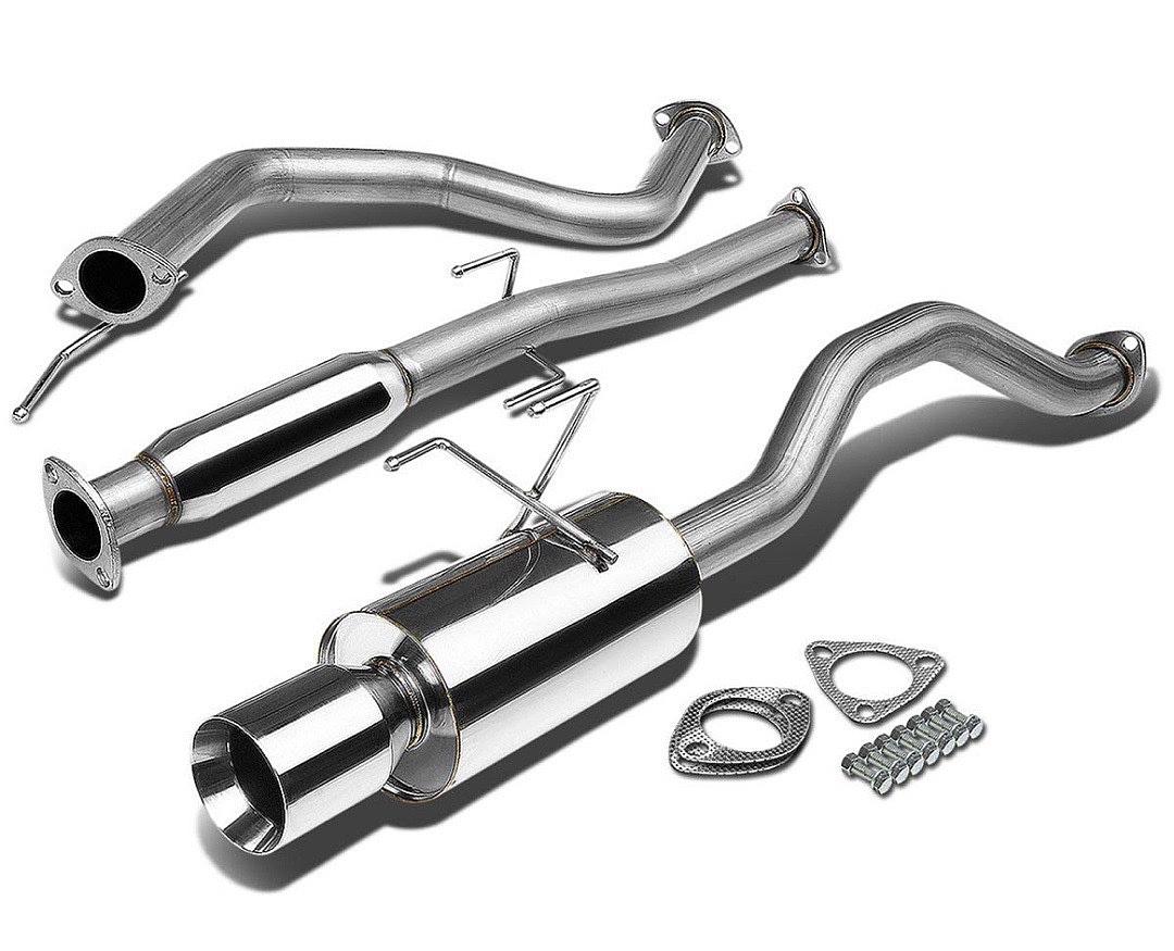 92-00 HONDA CIVIC COUPE / SEDAN STAINLESS STEEL CAT BACK EXHAUST SYSTEM .