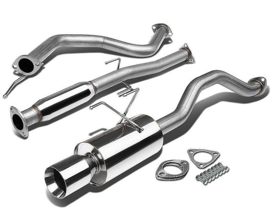 92-00 HONDA CIVIC COUPE / SEDAN STAINLESS STEEL CAT BACK EXHAUST SYSTEM .