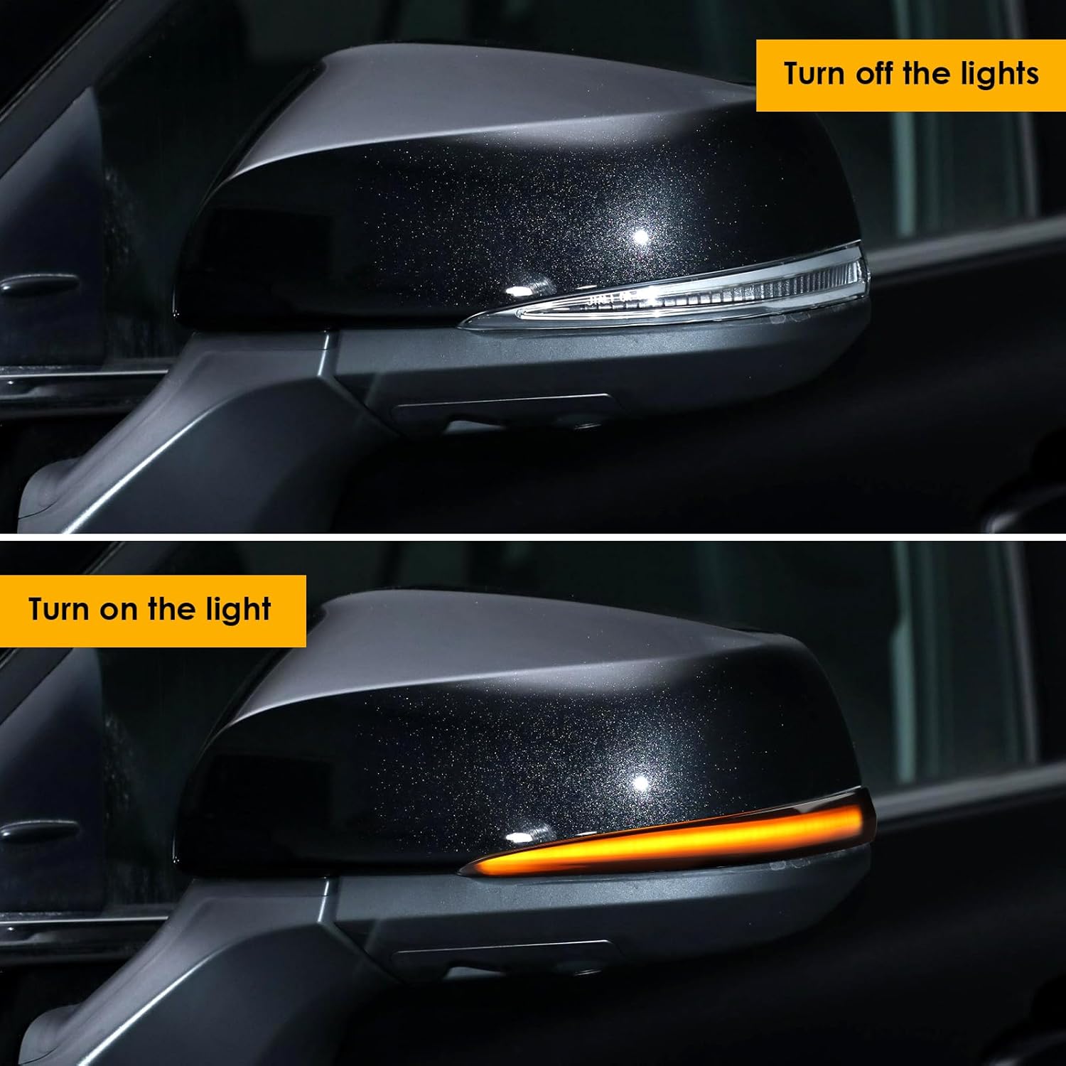 [2pcs] Side Mirror Turn Signal Lights for Toyota Tacoma 2016-2023/2019-2024 RAV4, LED Sequential Dynamic Indicator Strip Lamps Replacement for 8174058010