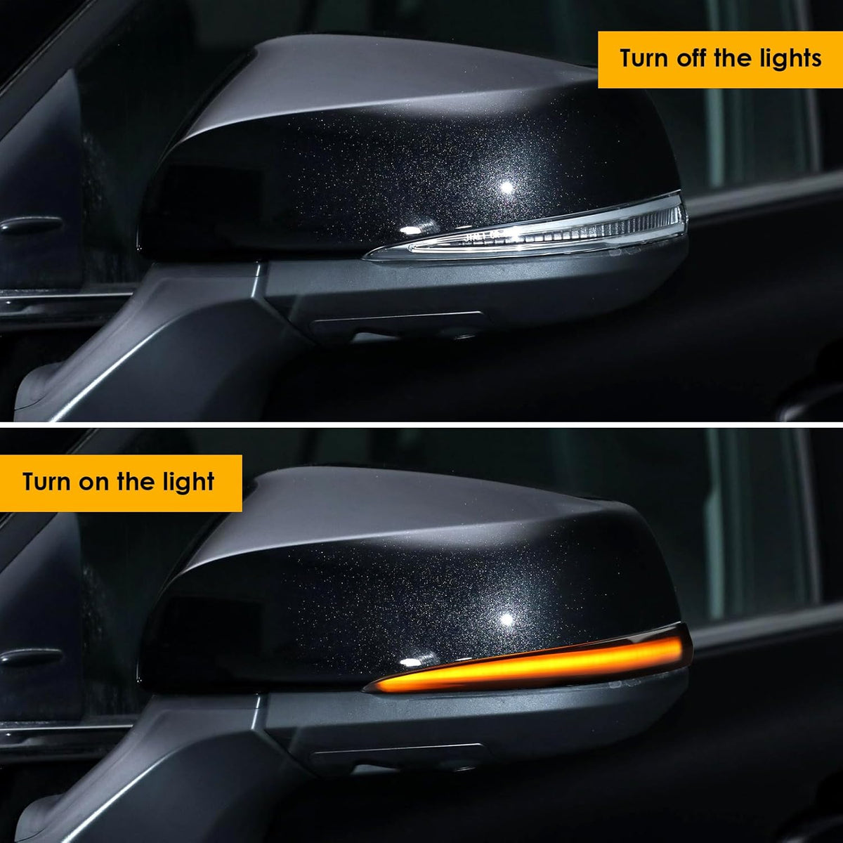 [2pcs] Side Mirror Turn Signal Lights for Toyota Tacoma 2016-2023/2019-2024 RAV4, LED Sequential Dynamic Indicator Strip Lamps Replacement for 8174058010