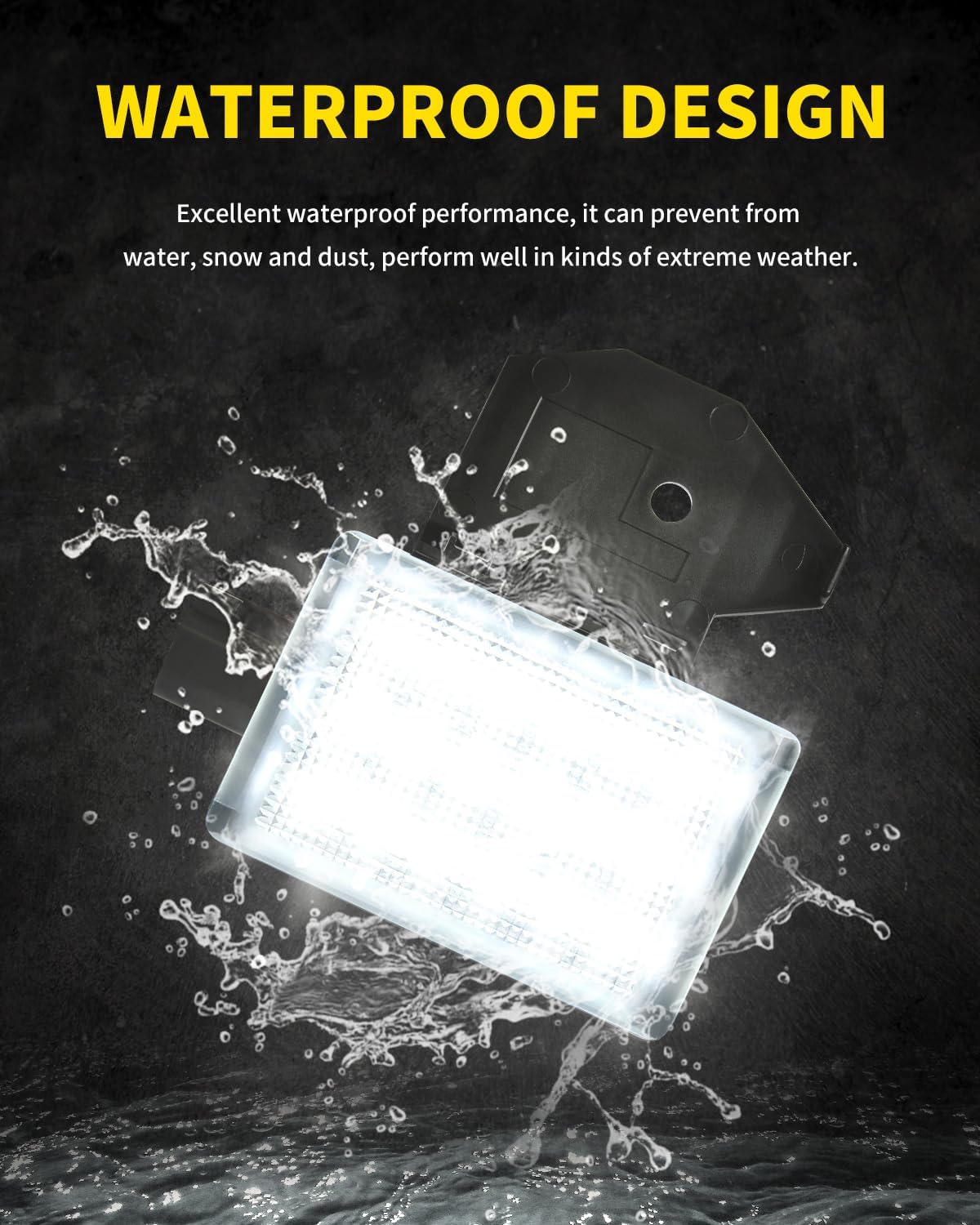 LED Under Hood Light Lamp Assembly Compatible with Dodge 1998-2010 Ram 1500 2500 3500, 2006-2019 Charger, Jeep 1998-2004 Grand Cherokee, 1997-2007 Wrangler, 2002-2004 Concorde, Pack of 1