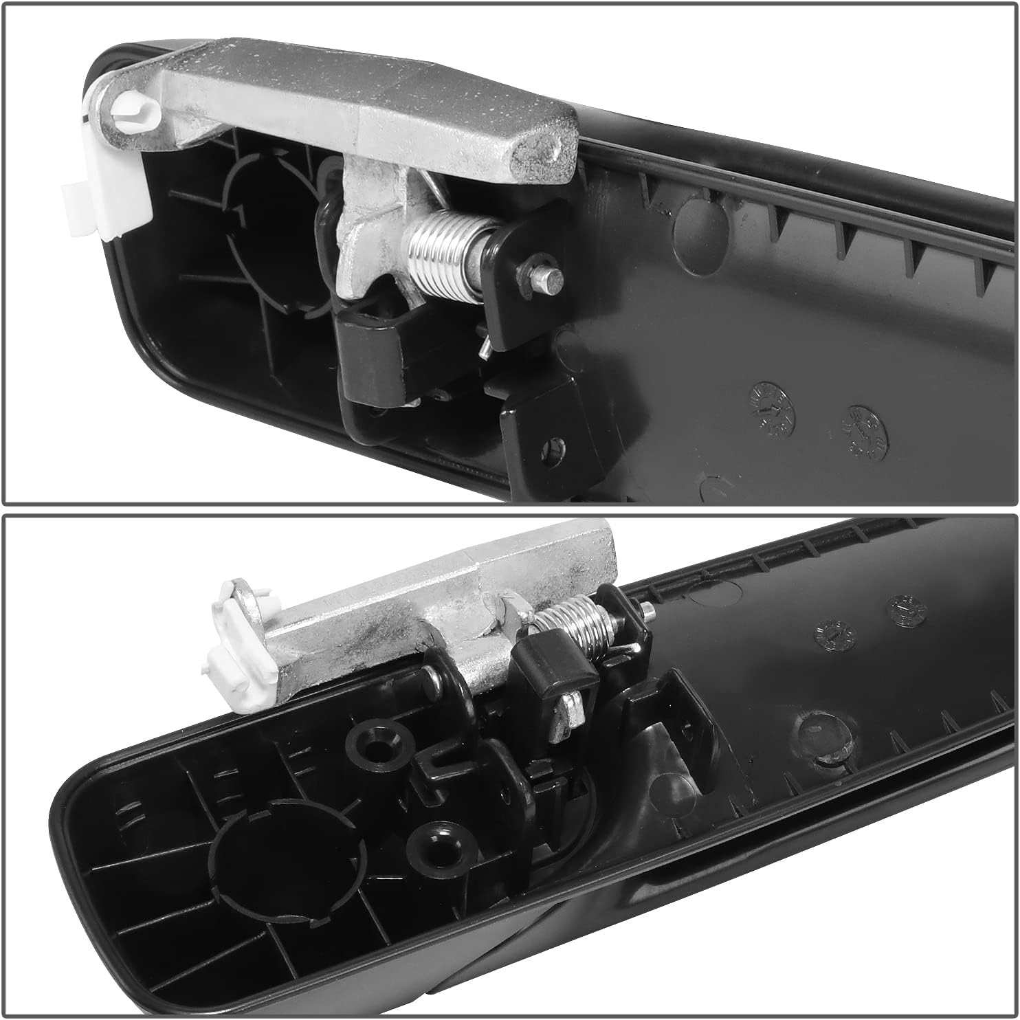 DNA MOTORING OEM-DHO-00685 Rear Left Side Outer Door Handle Compatible with 09-10 Dodge Ram 1500/2010 Ram 2500 3500 Crew Cab