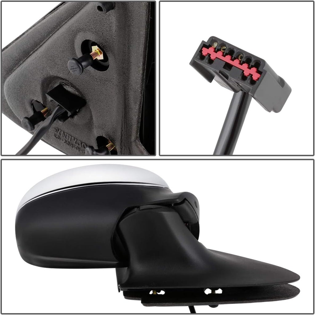 DNA Motoring OEM-MR-FO1321161 Factory Style Powered Right Side Door Mirror