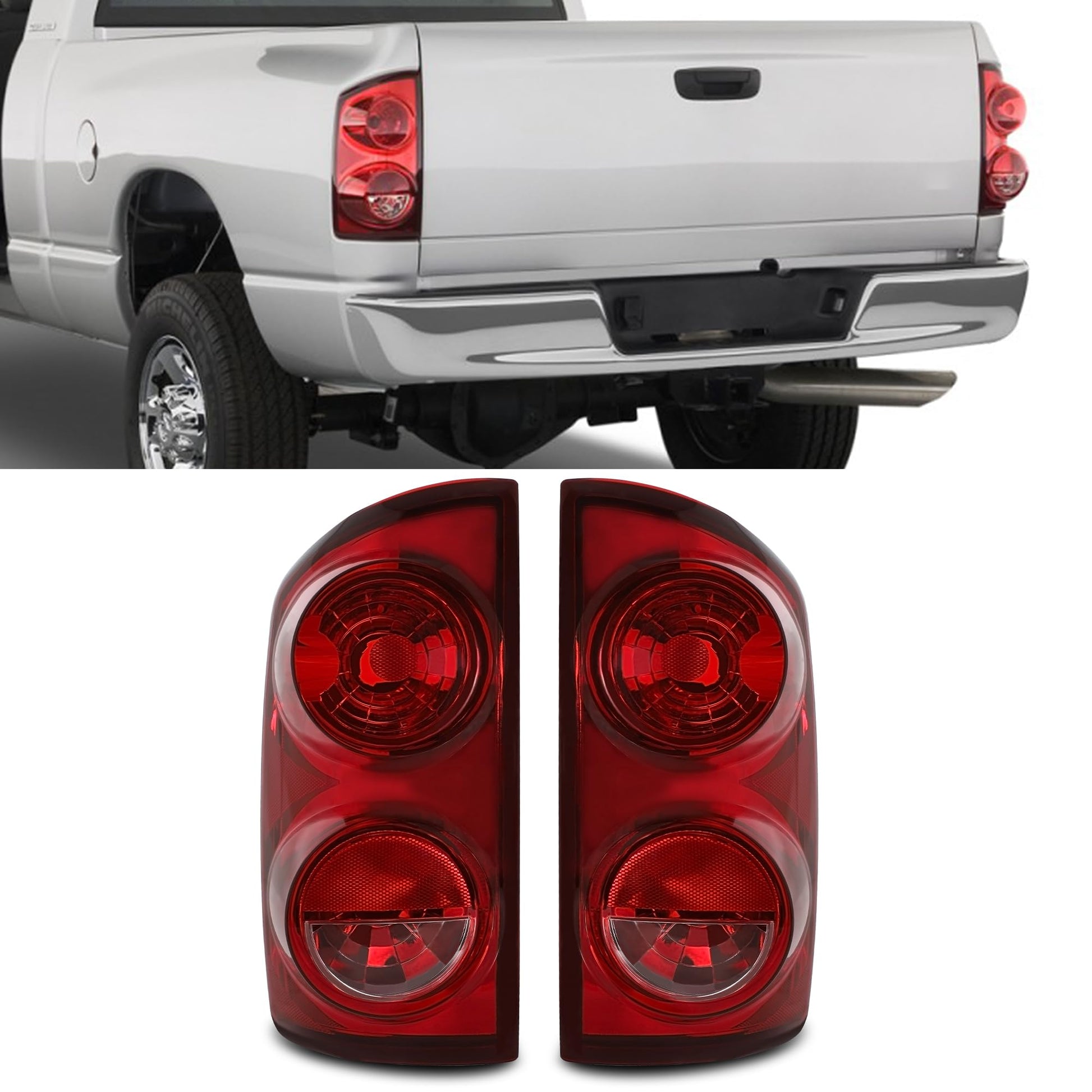 Left Tail Light Fit For 2007 2008 Dodge Ram 1500/07 08 09 Ram 2500 3500 Rear Brake Lamp