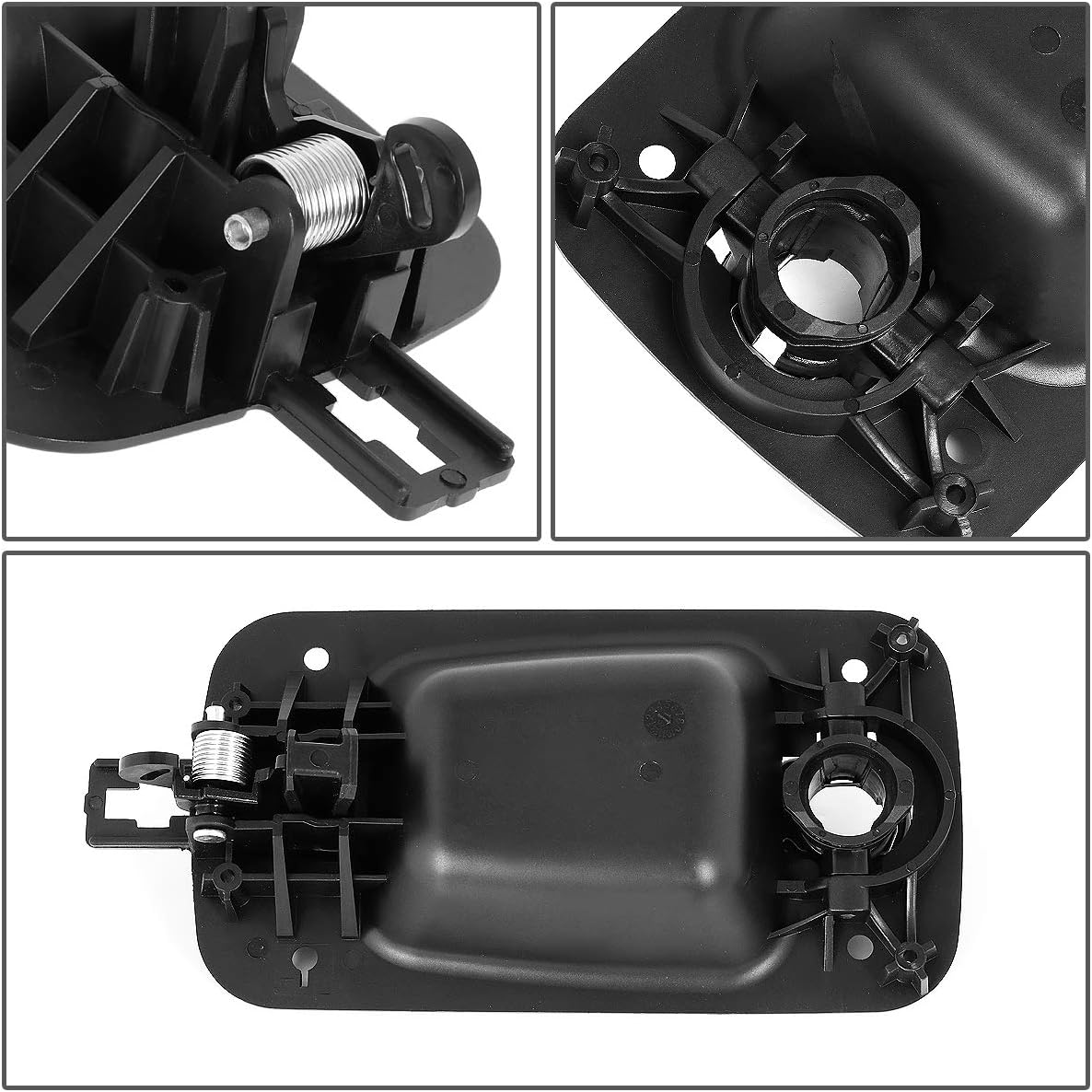 DNA Motoring PT-ZTL-9052-LH Driver/Left Exterior Outter Outside Door Handle Replacement,Black
