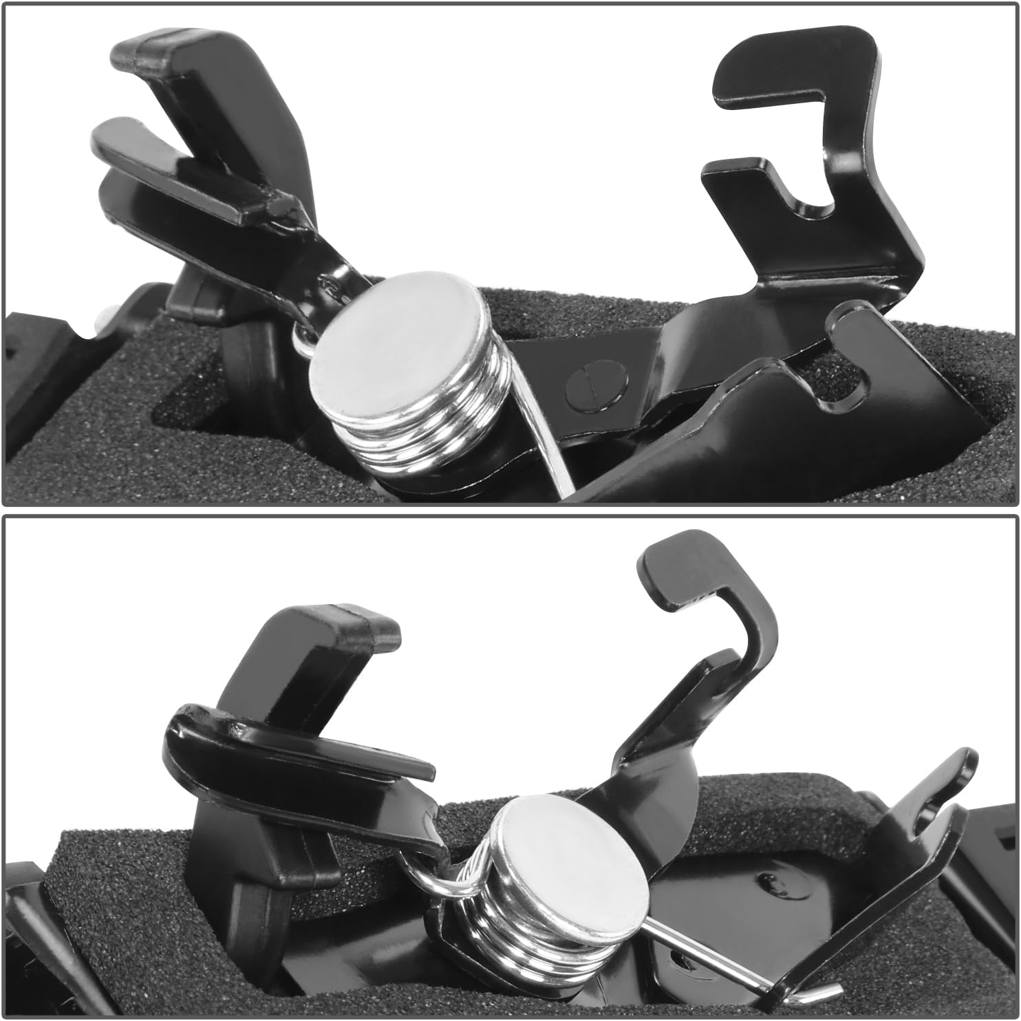 DNA MOTORING Manija de puerta trasera exterior compatible con 01-07 Sequoia / 98-03 Sienna, con moldura, negro liso, OEM-THO-00184