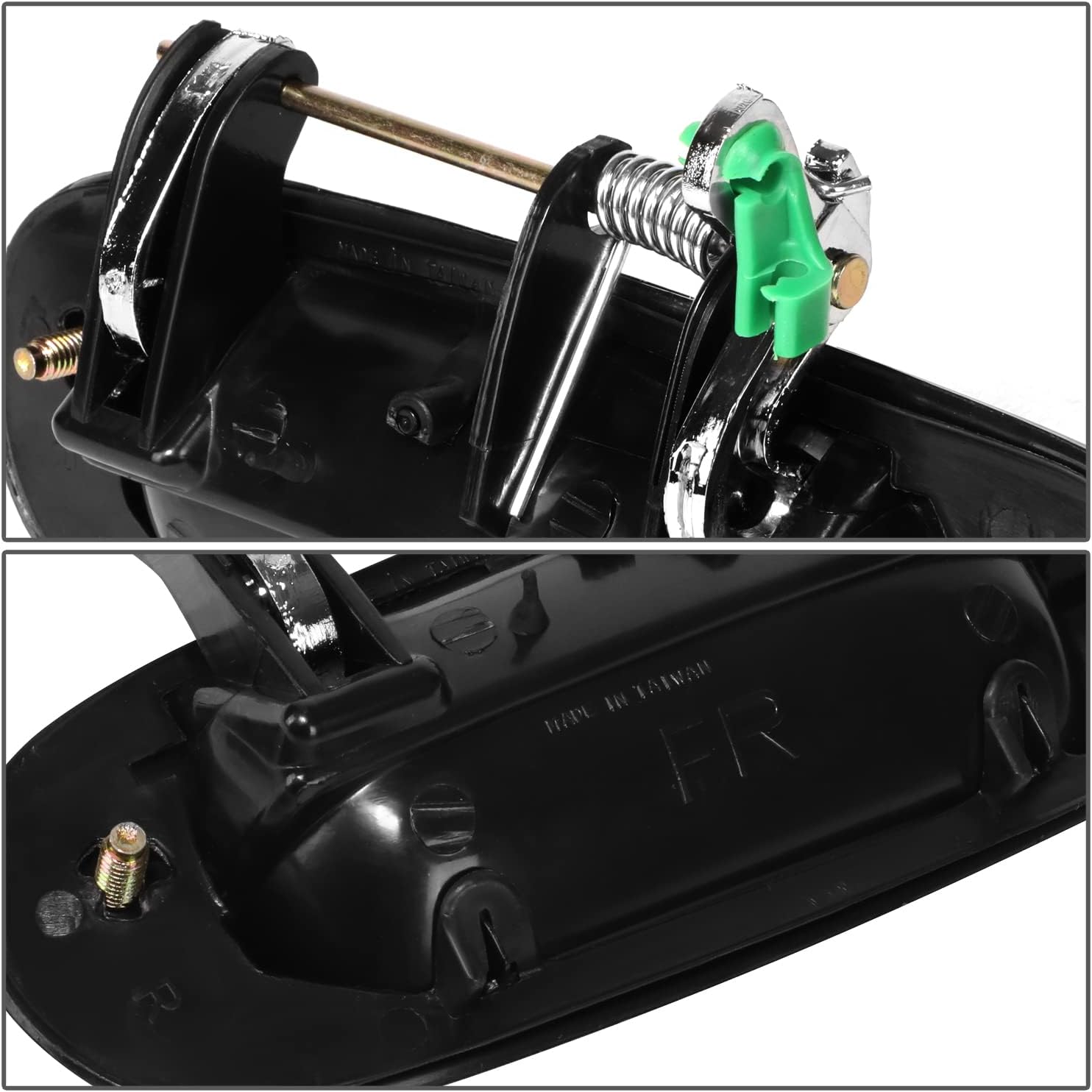 DNA MOTORING OEM-DHO-00516 Front Right Side Door Pull Handle w/o keyhole Compatible with 05-09 Saab 9-7X, 04-07 Rainier, 02-09 Trailblazer/Envoy, 03-08 Ascender, 02-04 Bravada