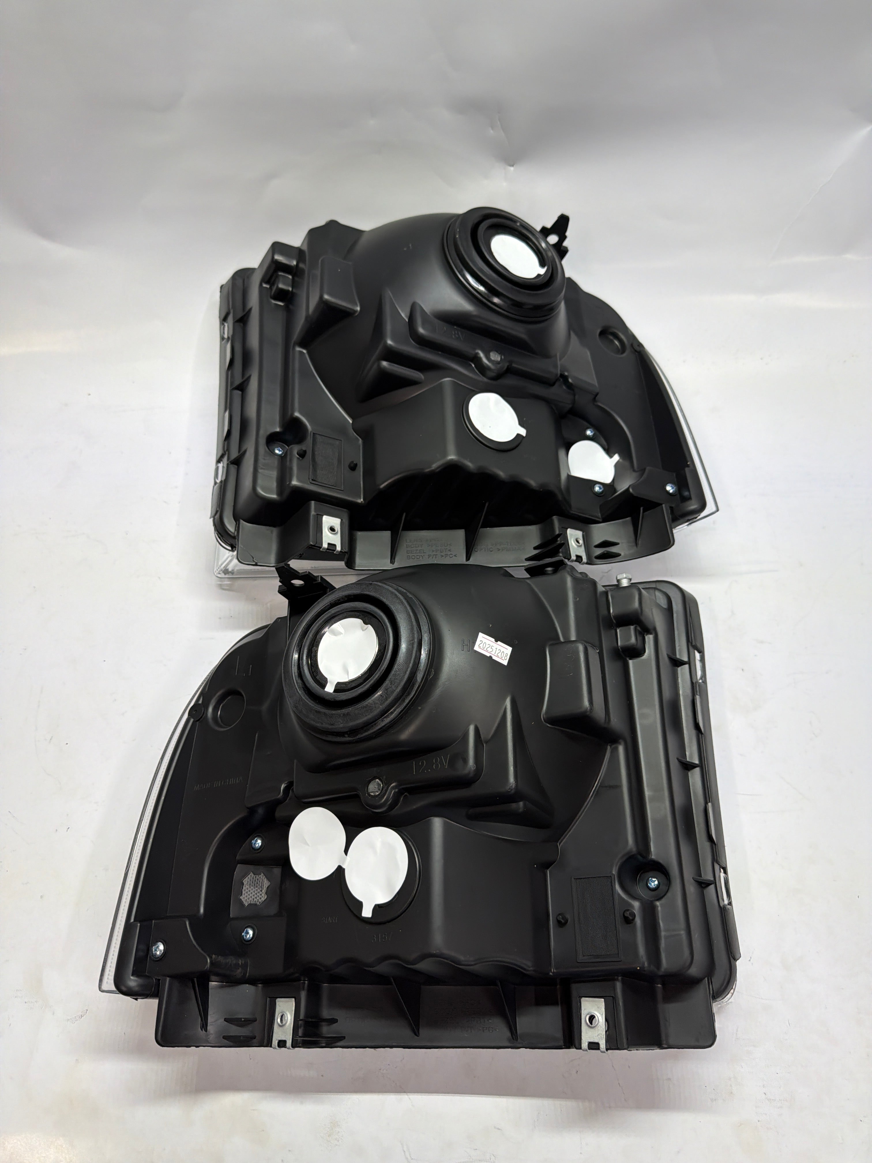 HL-OH-FSD05-CH-CL 05-07 Ford F250 F350 Chrome Clear Headlights
