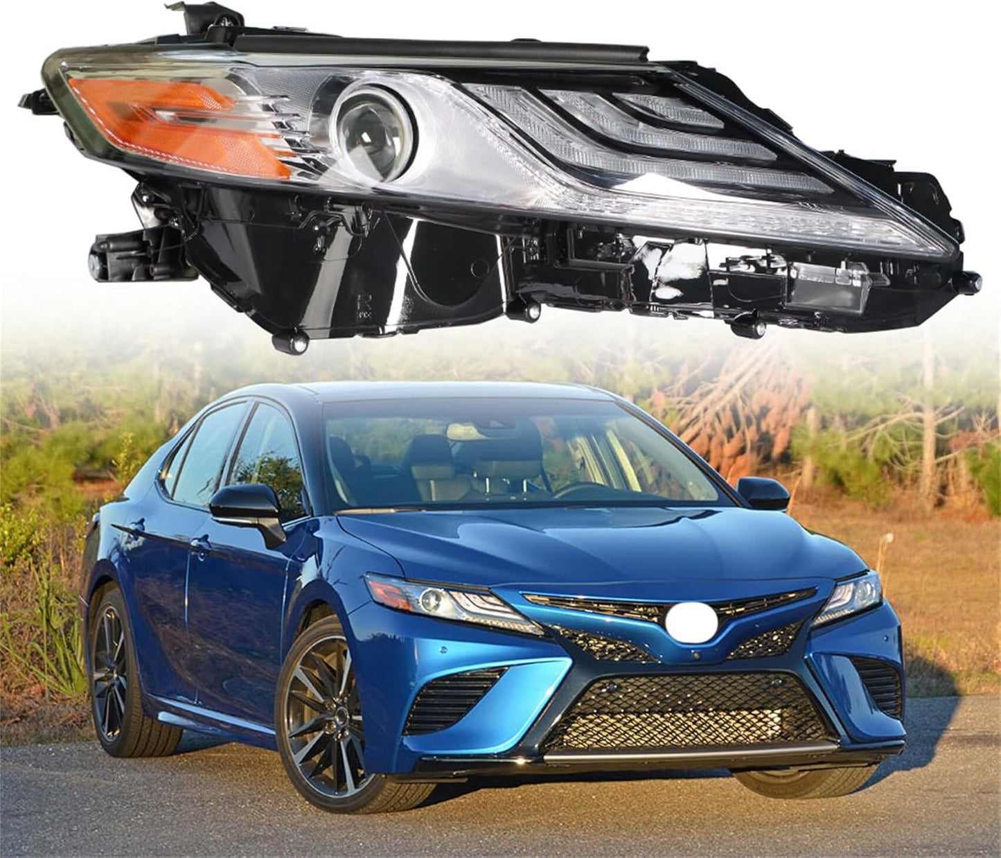 labwork Headlight Assembly Replacement for Toyota Camry XLE/XSE Headlights 2018-2020 RH Set Passenger Side