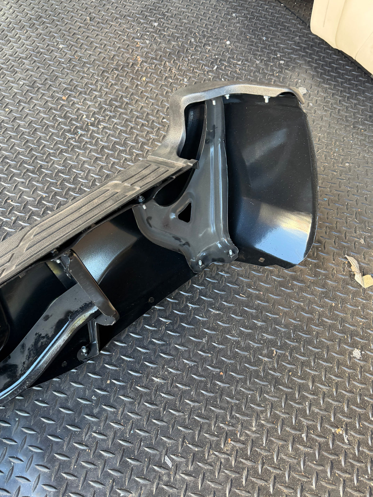 AS IS 05-15 TOYOTA TACOMA REAR BLACK BUMPER NO BRACKETS NO HARDWARE