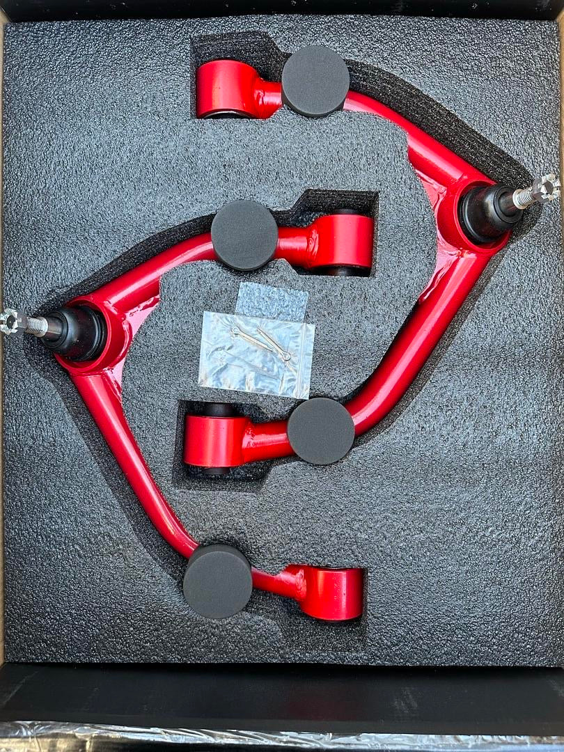 2015-2022 Chevy Colorado / GMC Canyon, Red Front Upper Control Arms with Ball Joint 2-4 inches