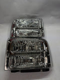HL-OH-FSD05-CH-CL 05-07 Ford F250 F350 Chrome Clear Headlights