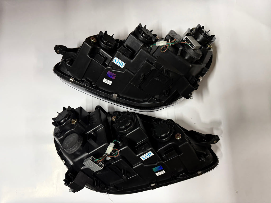 00-06 MERCEDES BENZ S430 S500 S600 BLACK CLEAR HOUSING WITH PROJECTOR HALOGEN LED