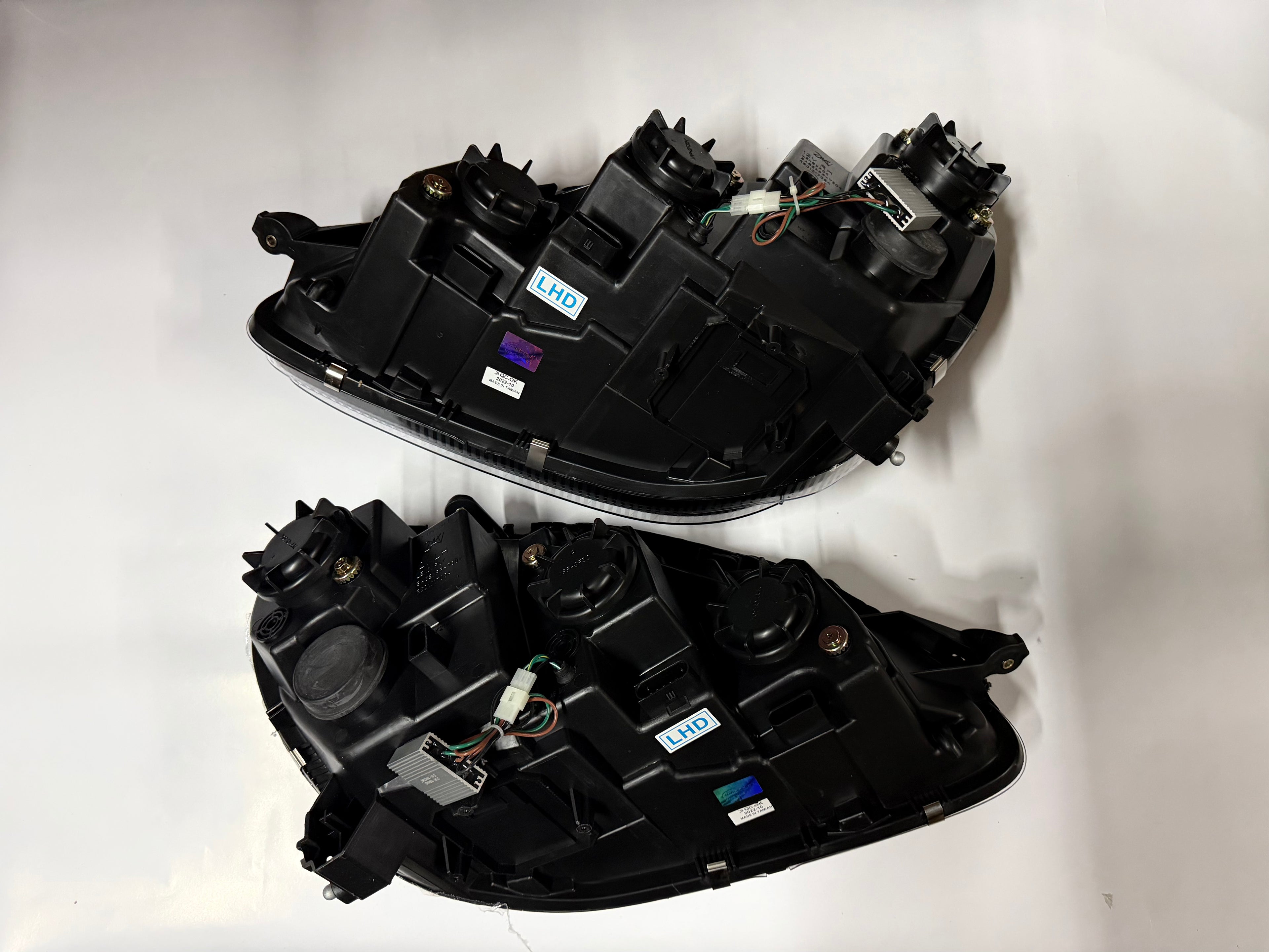 00-06 MERCEDES BENZ S430 S500 S600 BLACK CLEAR HOUSING WITH PROJECTOR HALOGEN LED