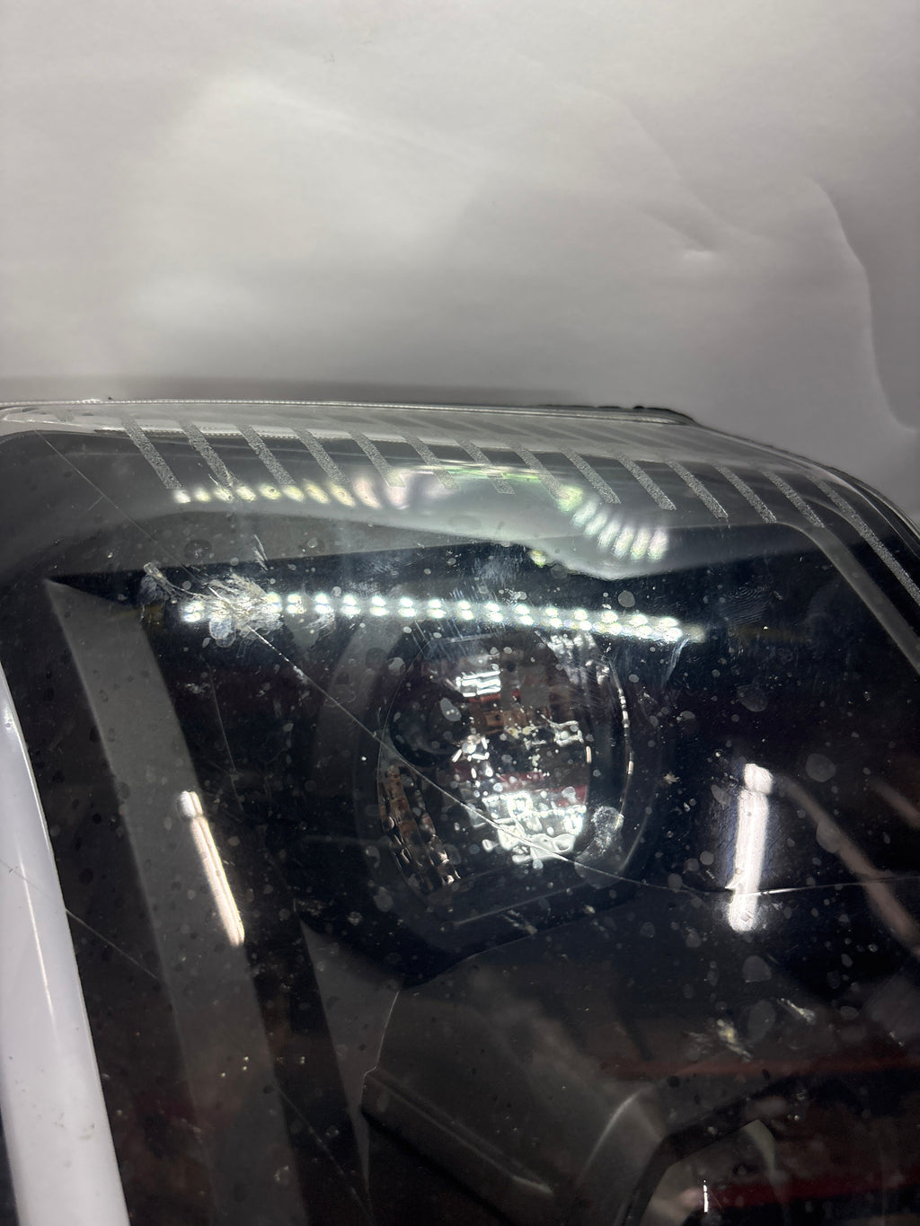 HL-LB-CE07-BK-CL1-ASIS 07-14 Cadillac Escalade Black Clear LED Headlights USED