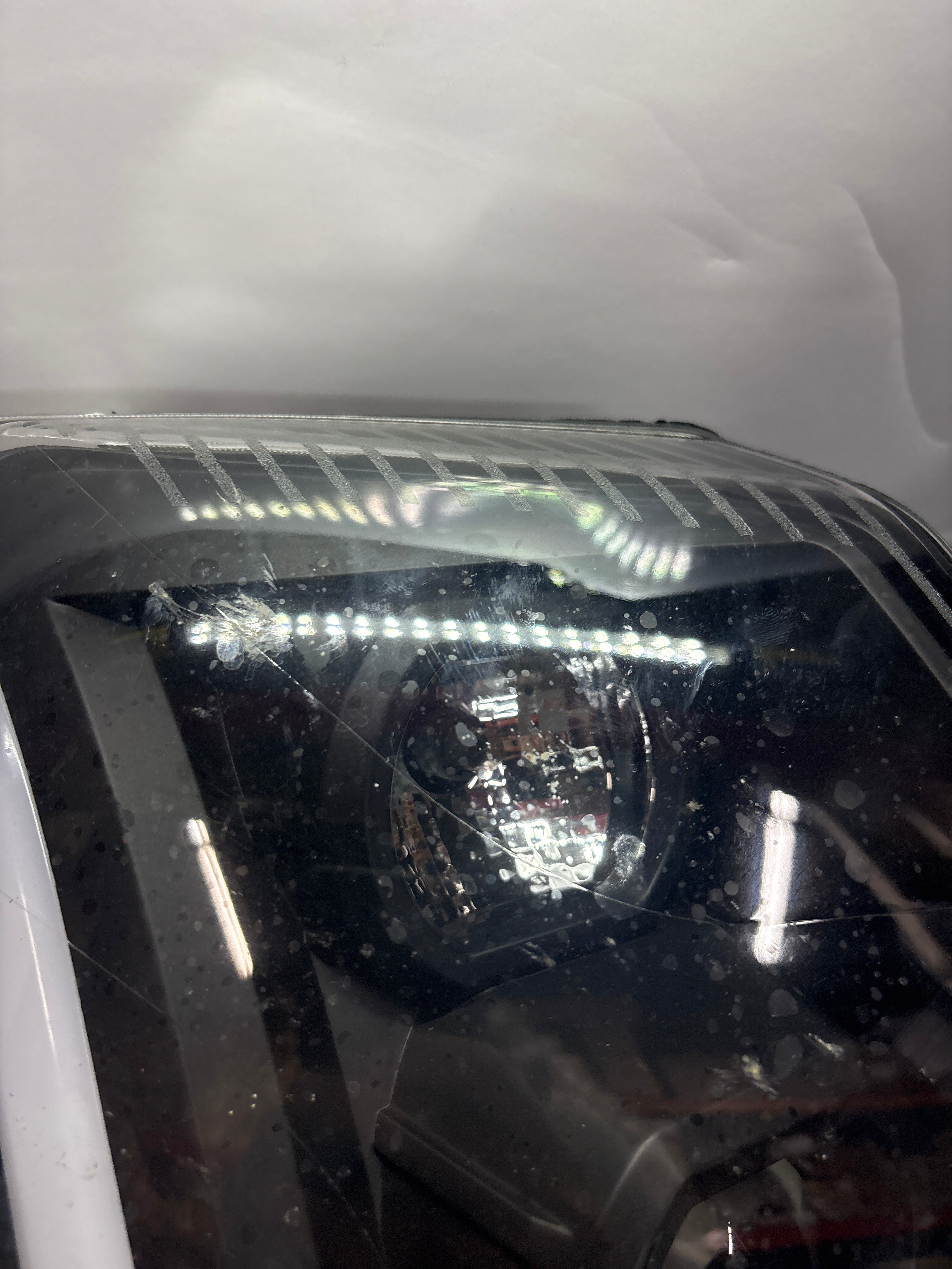 HL-LB-CE07-BK-CL1-ASIS 07-14 Cadillac Escalade Black Clear LED Headlights USED