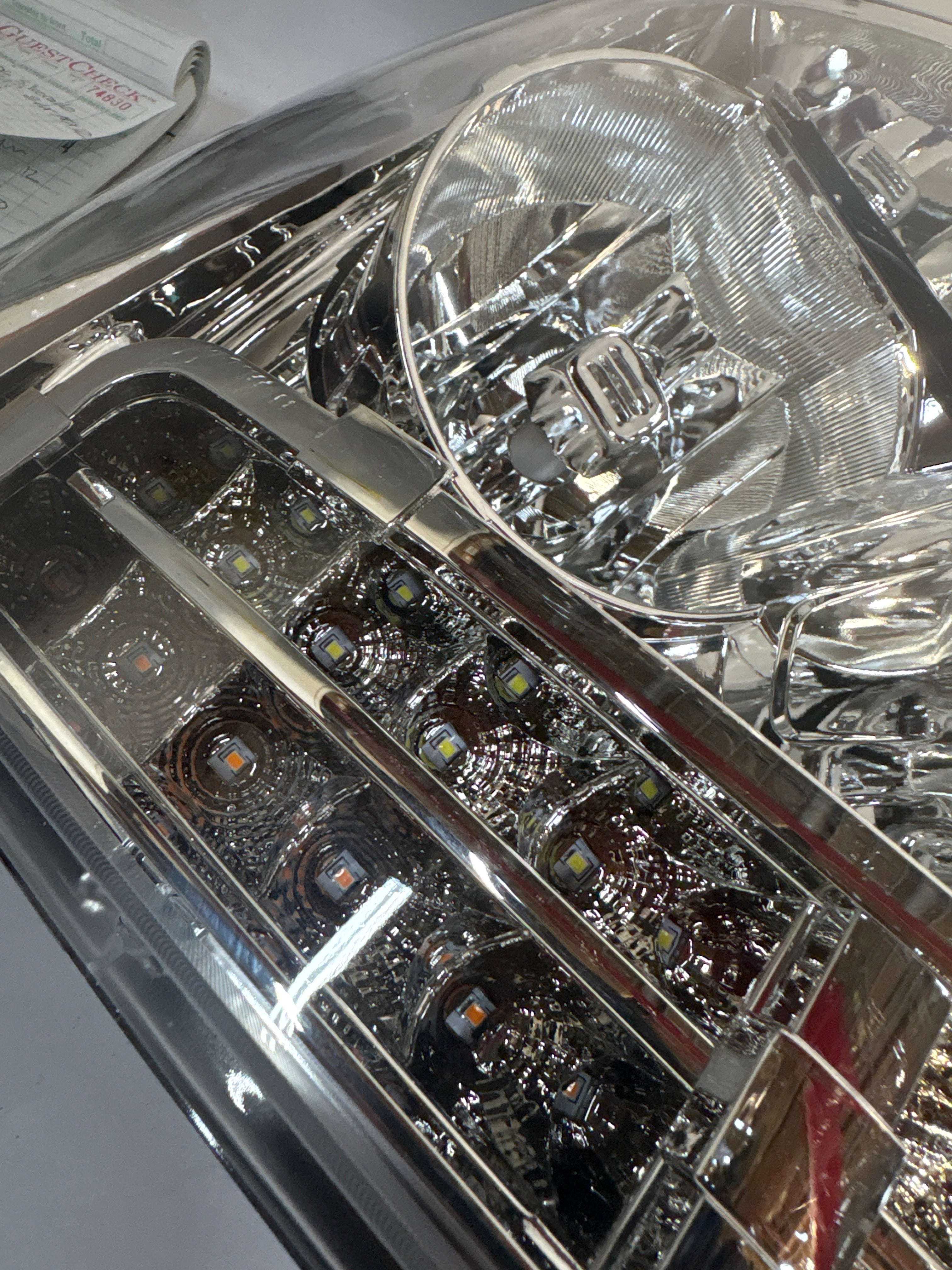 07-14 Chevy Tahoe Chrome Amber LED Headlights Plug N Play