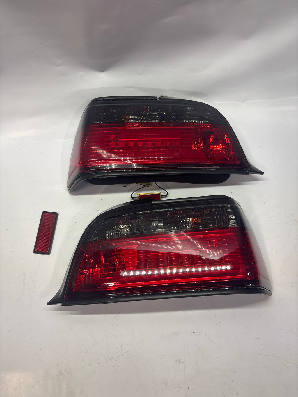 Ob1-TL-E362D-RD-Sm 92-99 BMW 318i Converible red smoked coupe taillights e36 bmw