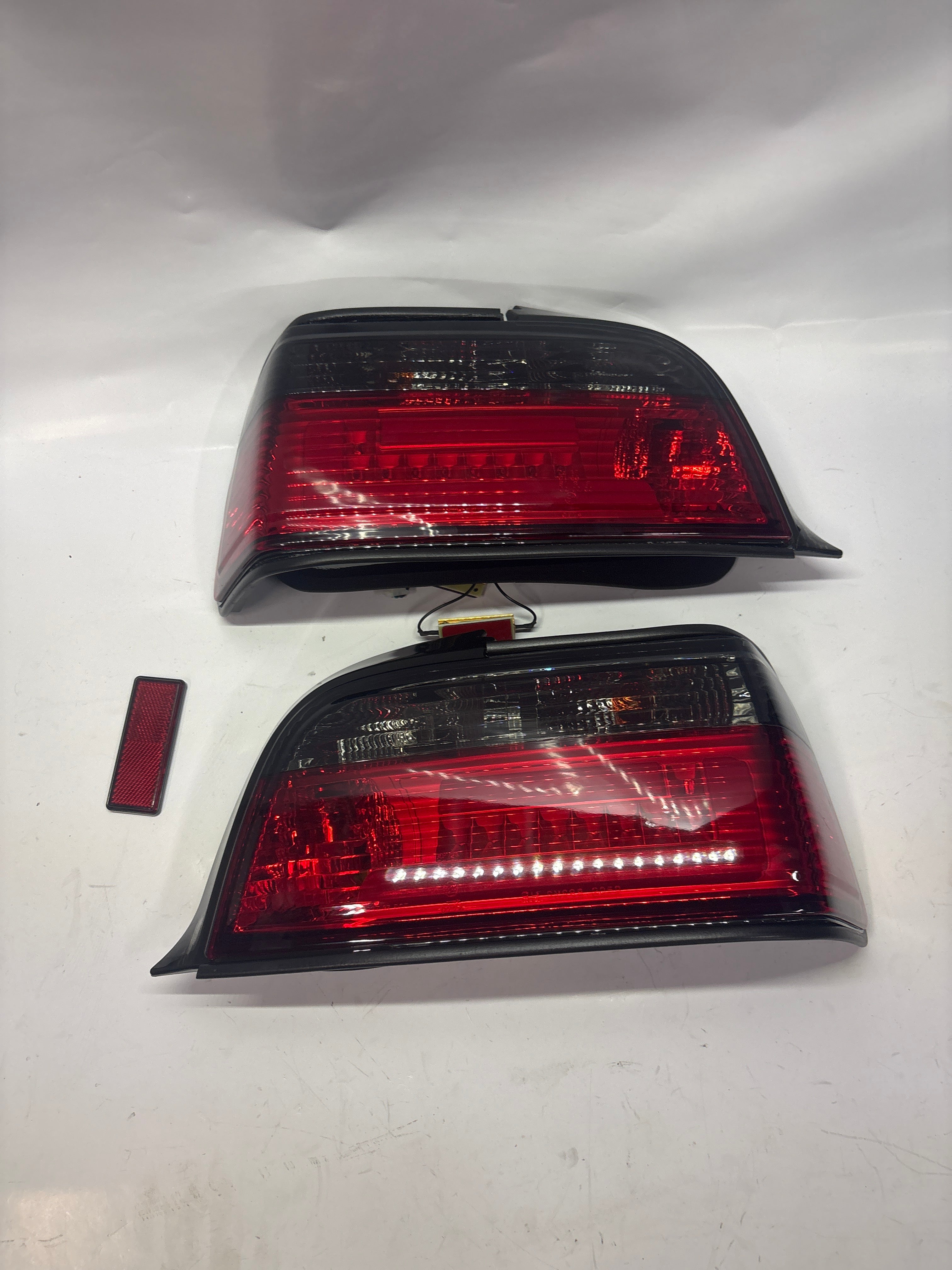 Ob1-TL-E362D-RD-Sm 92-99 BMW 318i Converible red smoked coupe taillights e36 bmw
