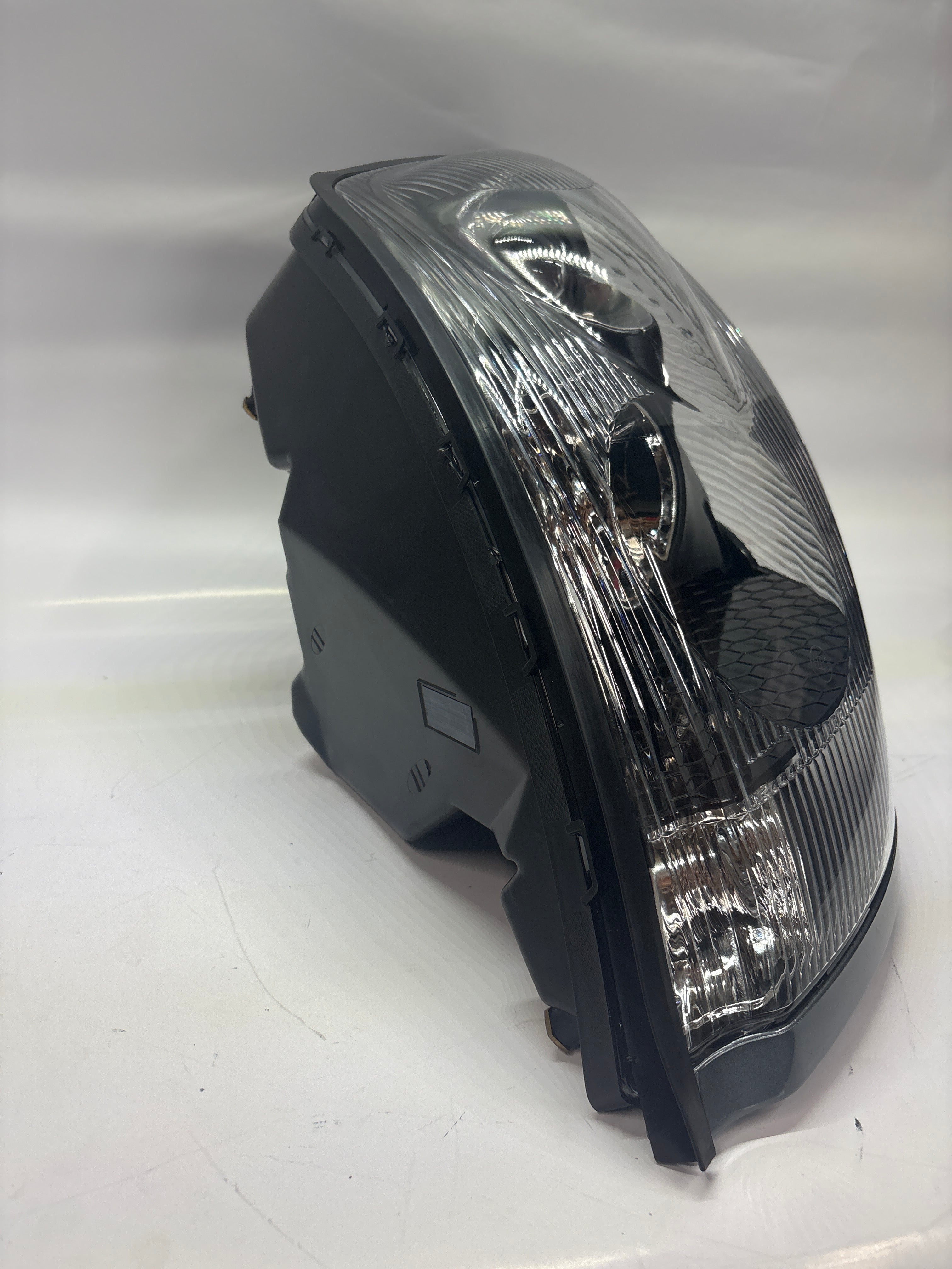 04-17 Volvo VNL Left Driver Side Black Amber Headlight