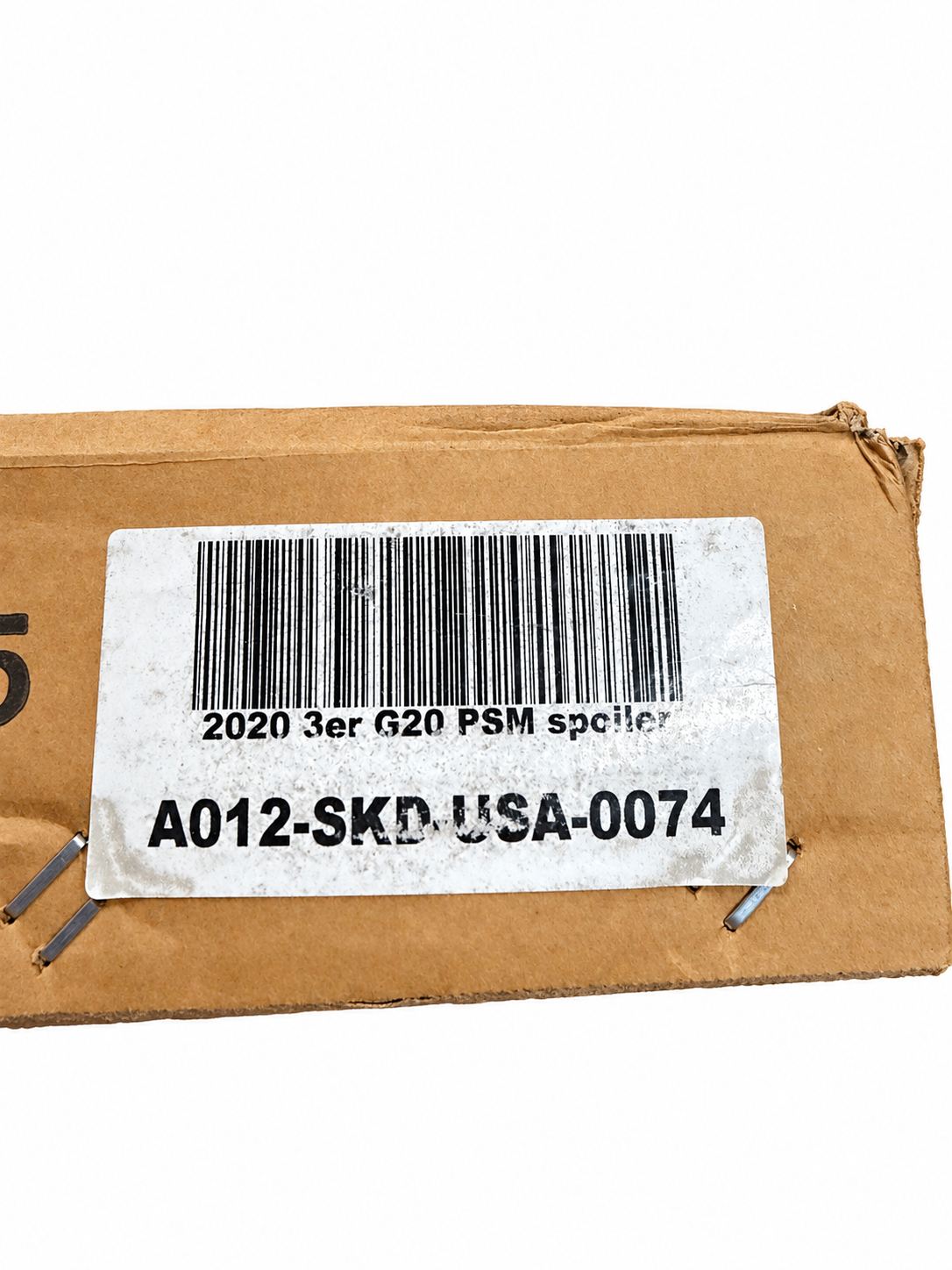 A012-SKD-USA-0074 BMW G20 package label