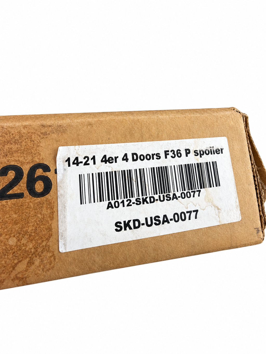 A012-SKD-USA-0077 package label BMW F36 2014–2021