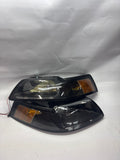 HL-LB-FM99-BK-AM-ASIS 99-04 Ford Mustang Black Amber LED Headlights USED