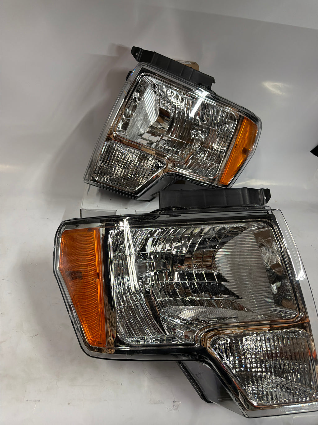 09-14 FORD F-150 CHROME AMBER HEADLIGHTS