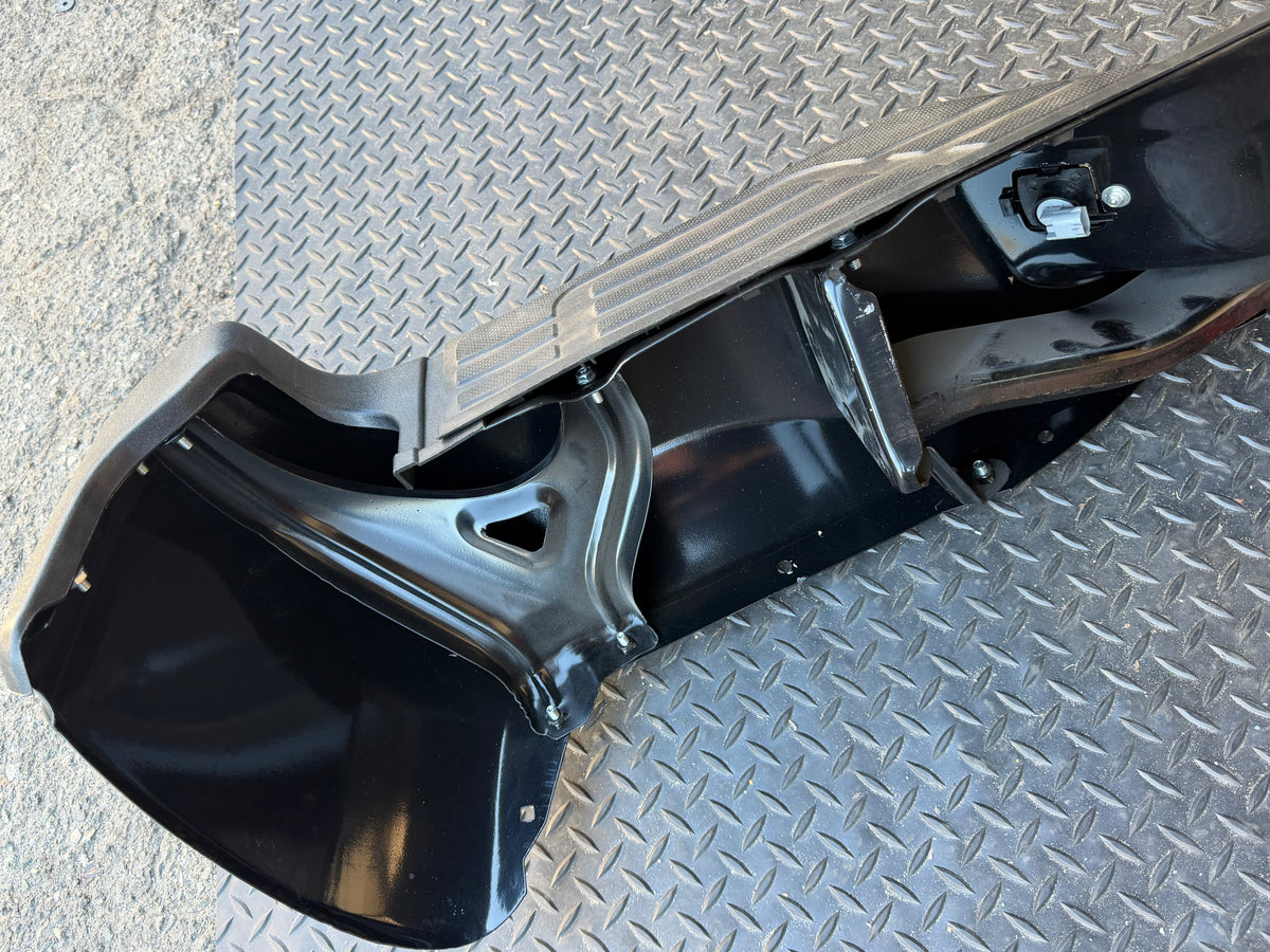 AS IS 05-15 TOYOTA TACOMA REAR BLACK BUMPER NO BRACKETS NO HARDWARE