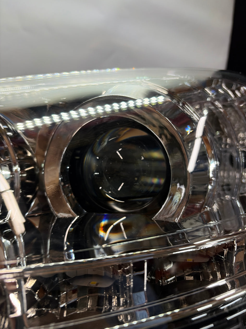 YAA-ES-2255-CH 10-12 Lexus es350 chrome amber headlights