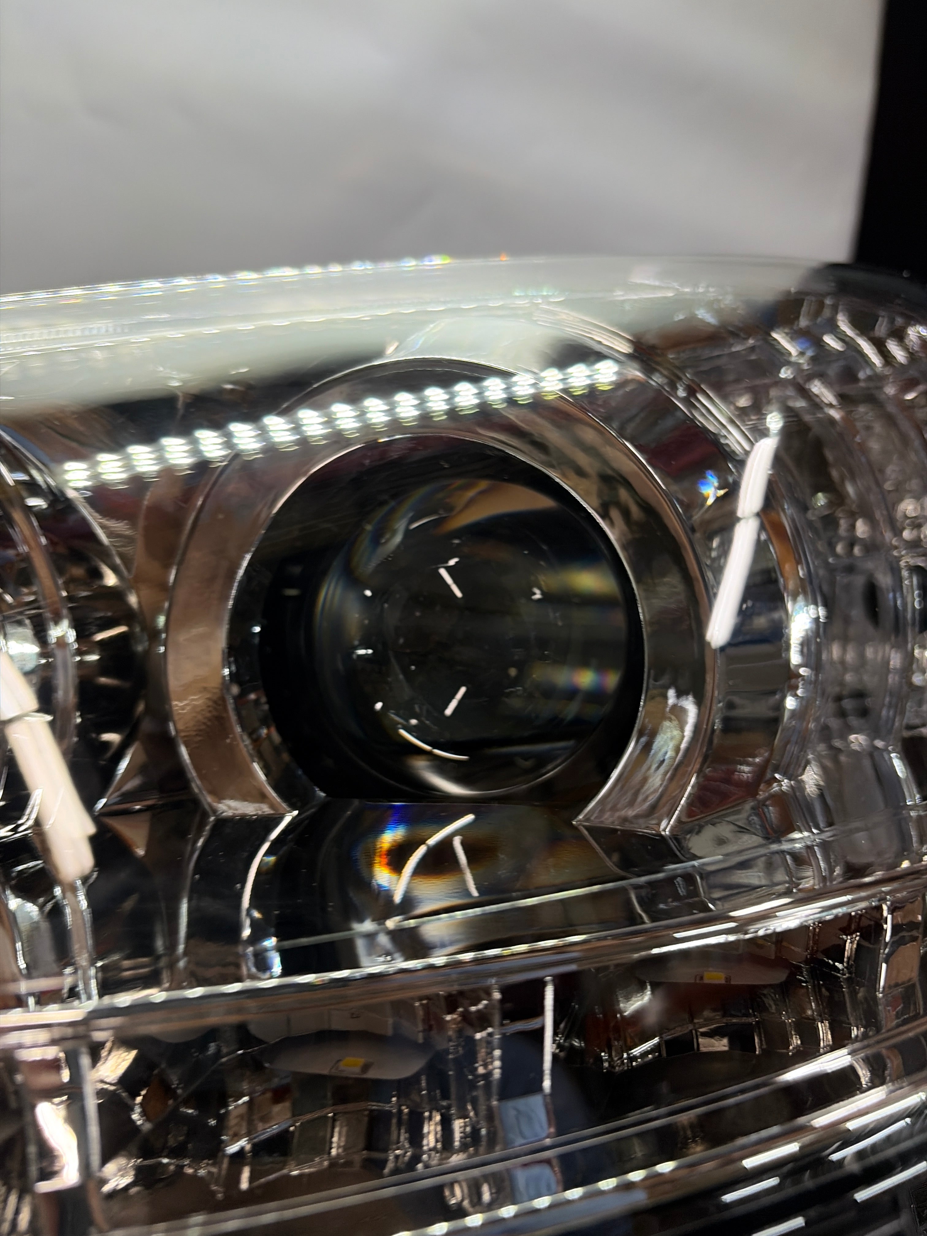 YAA-ES-2255-CH 10-12 Lexus es350 chrome amber headlights