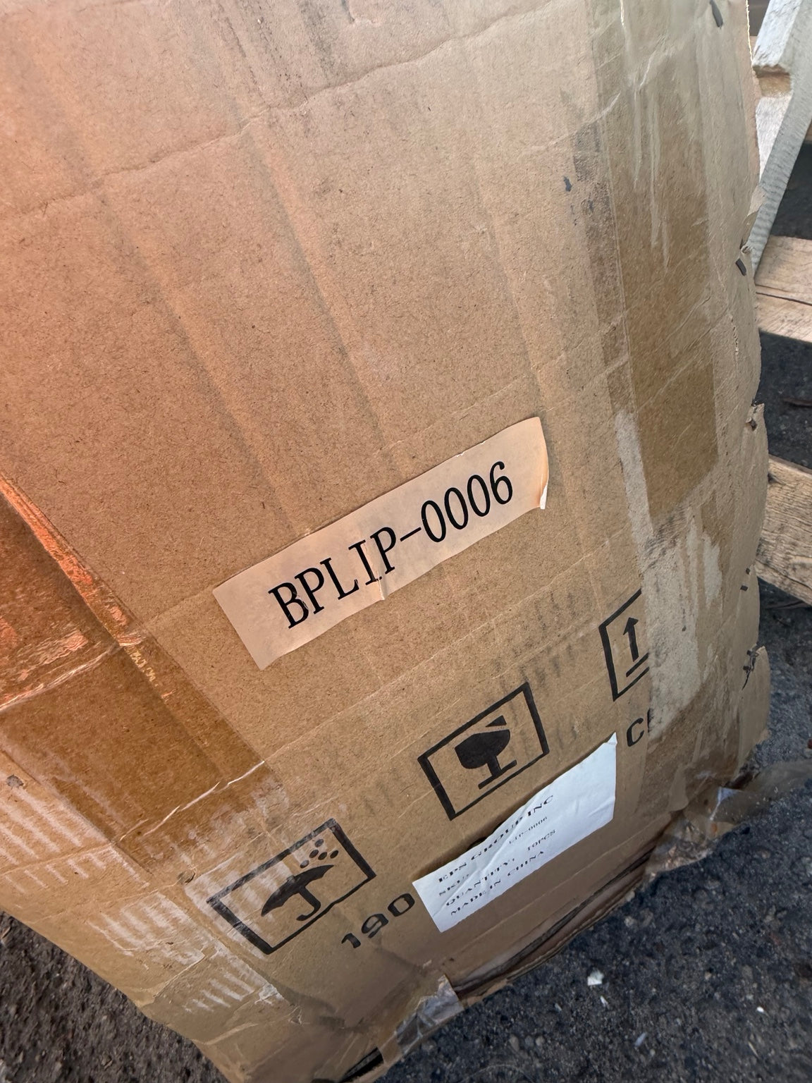 BPLIP-0006 original box label