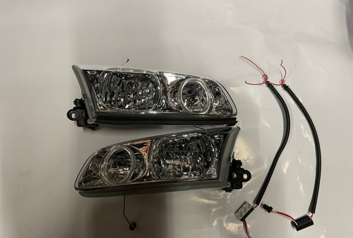 00-01 TOYOTA CAMRY LED HALO SET CHROME CLEAR